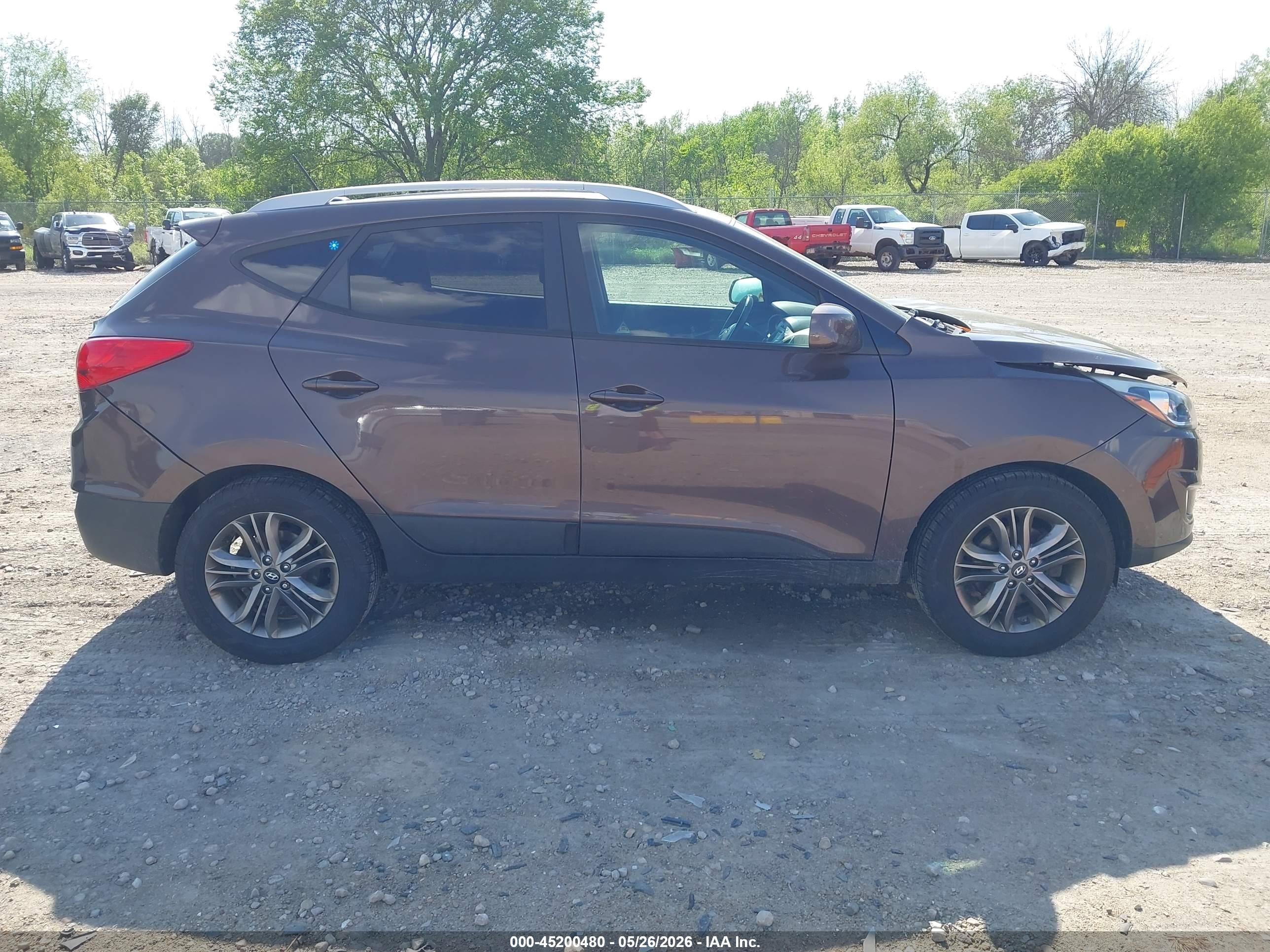 2015 Hyundai Tucson Se Brown vin: KM8JUCAG7FU999087