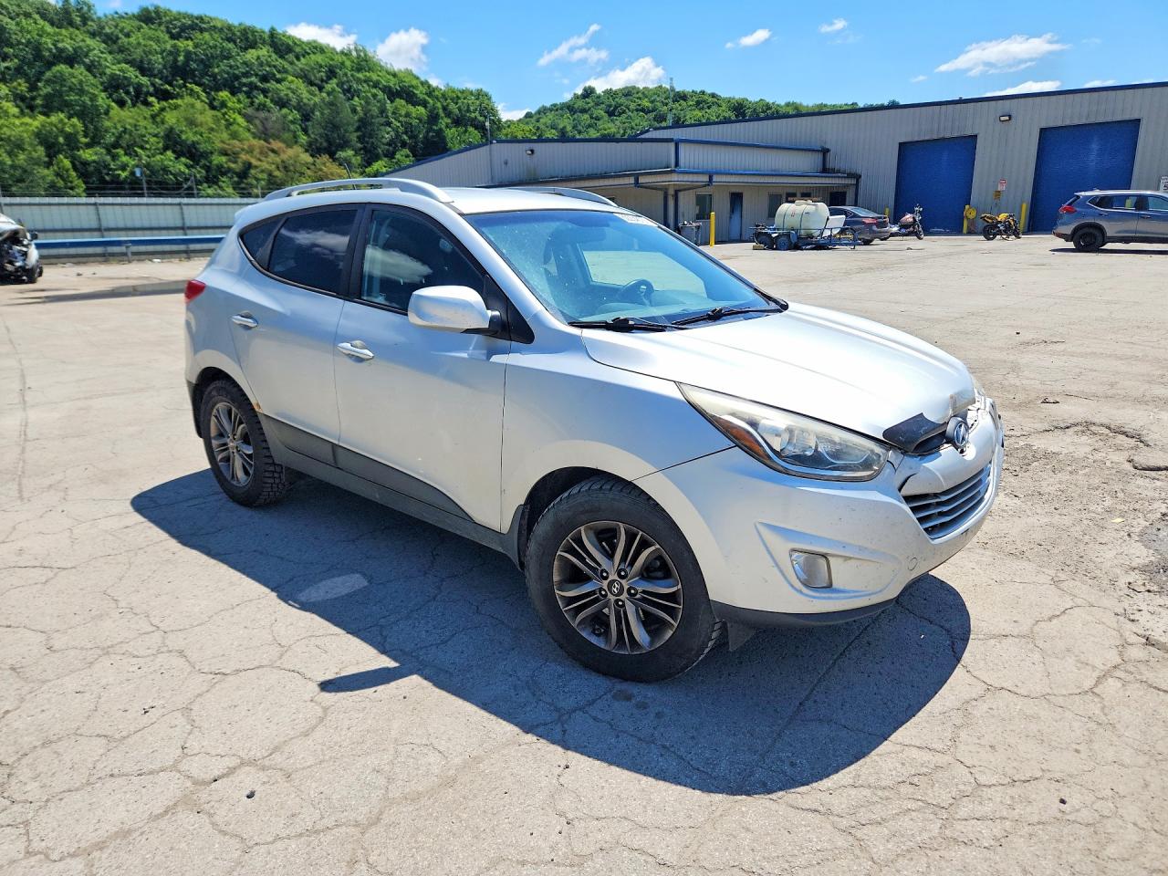 2014 Hyundai Tucson Se Silver vin: KM8JUCAG8EU807268