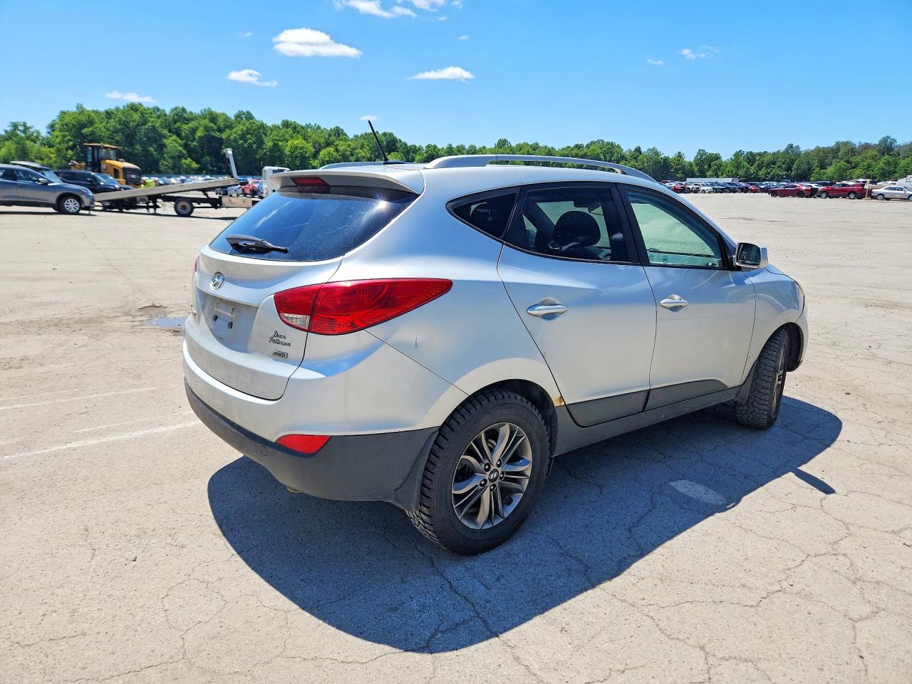 2014 Hyundai Tucson Se Silver vin: KM8JUCAG8EU807268
