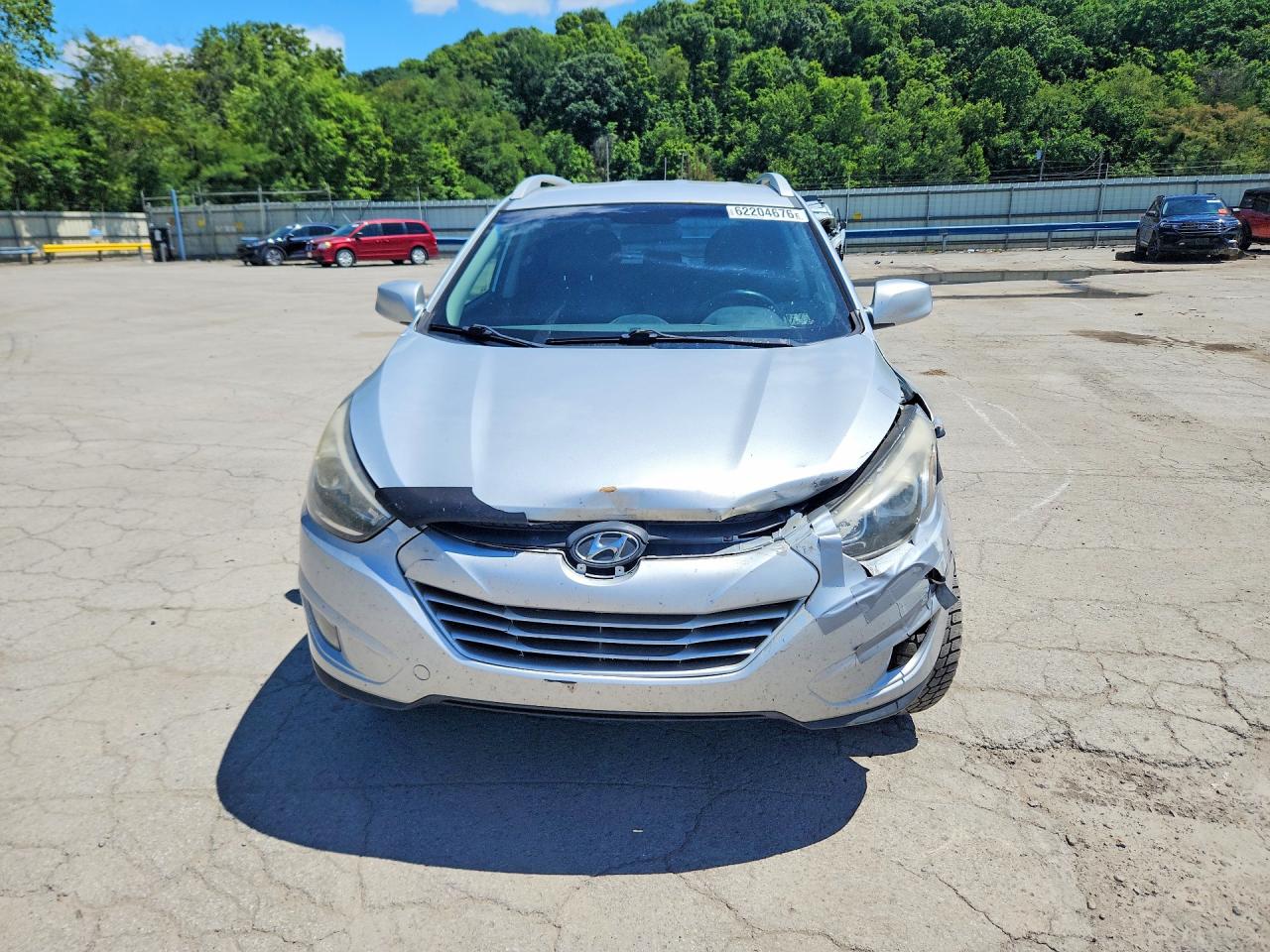 2014 Hyundai Tucson Se Silver vin: KM8JUCAG8EU807268
