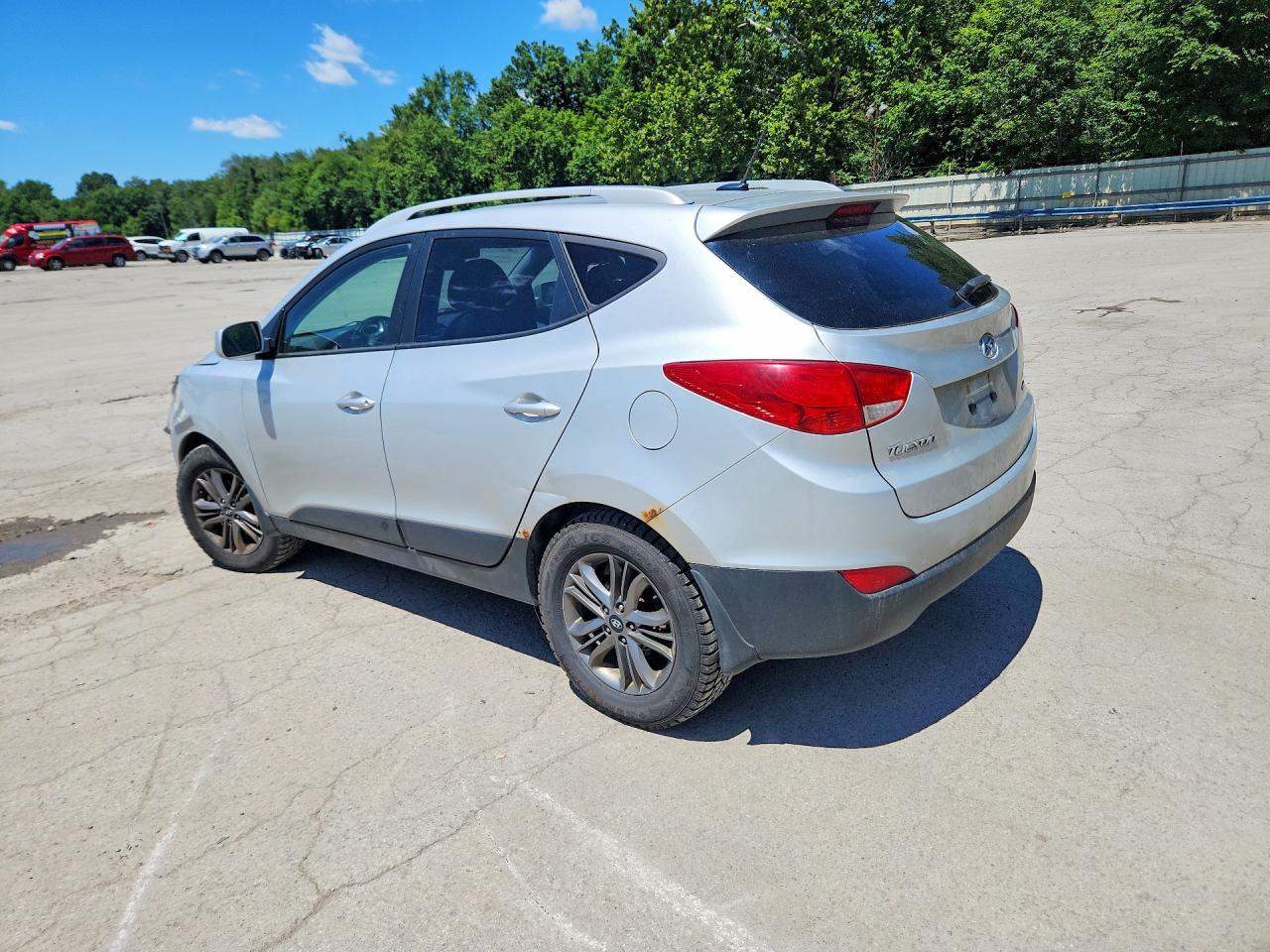 2014 Hyundai Tucson Se Silver vin: KM8JUCAG8EU807268