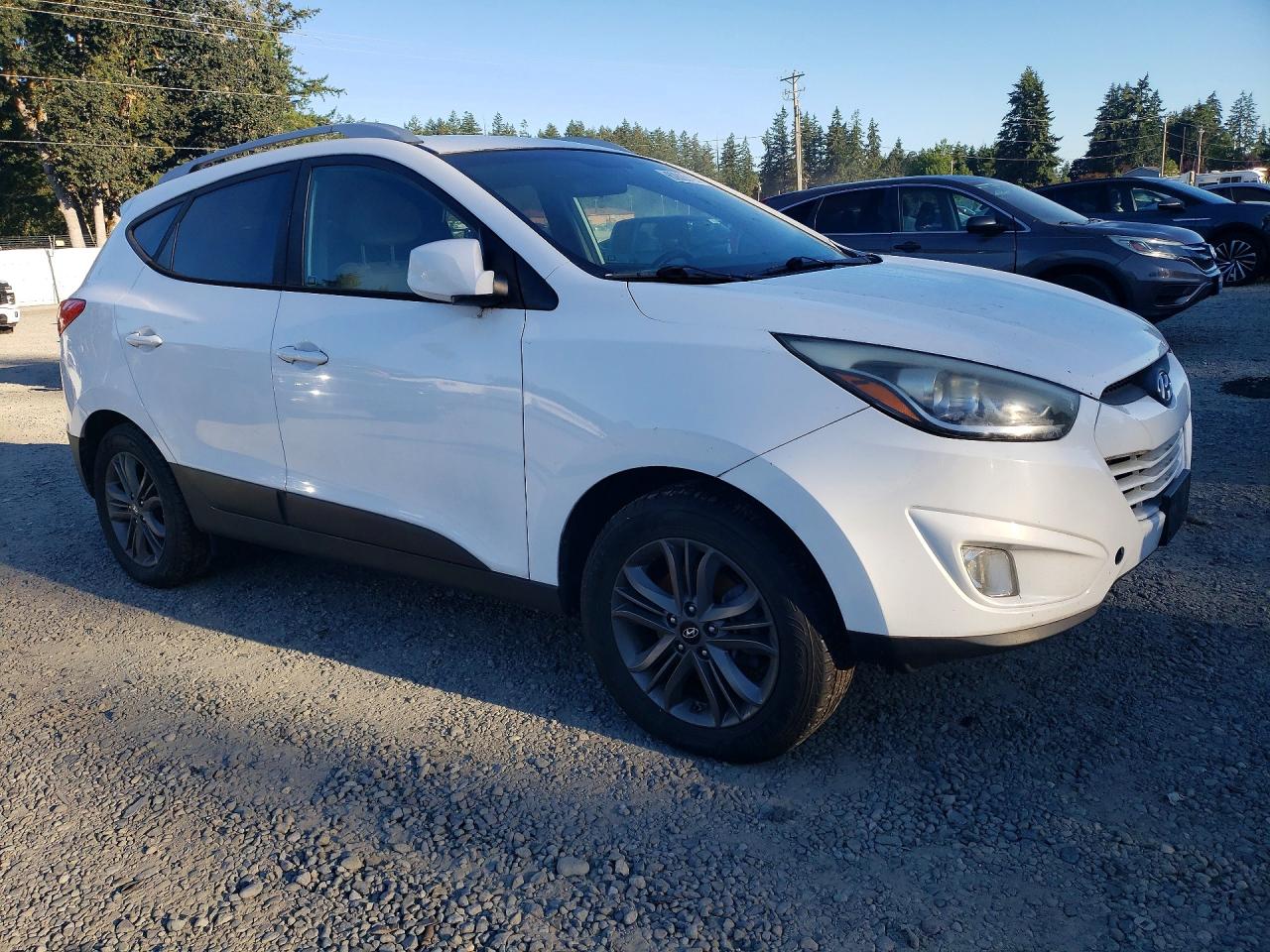 2014 Hyundai Tucson Se White vin: KM8JUCAG8EU914756