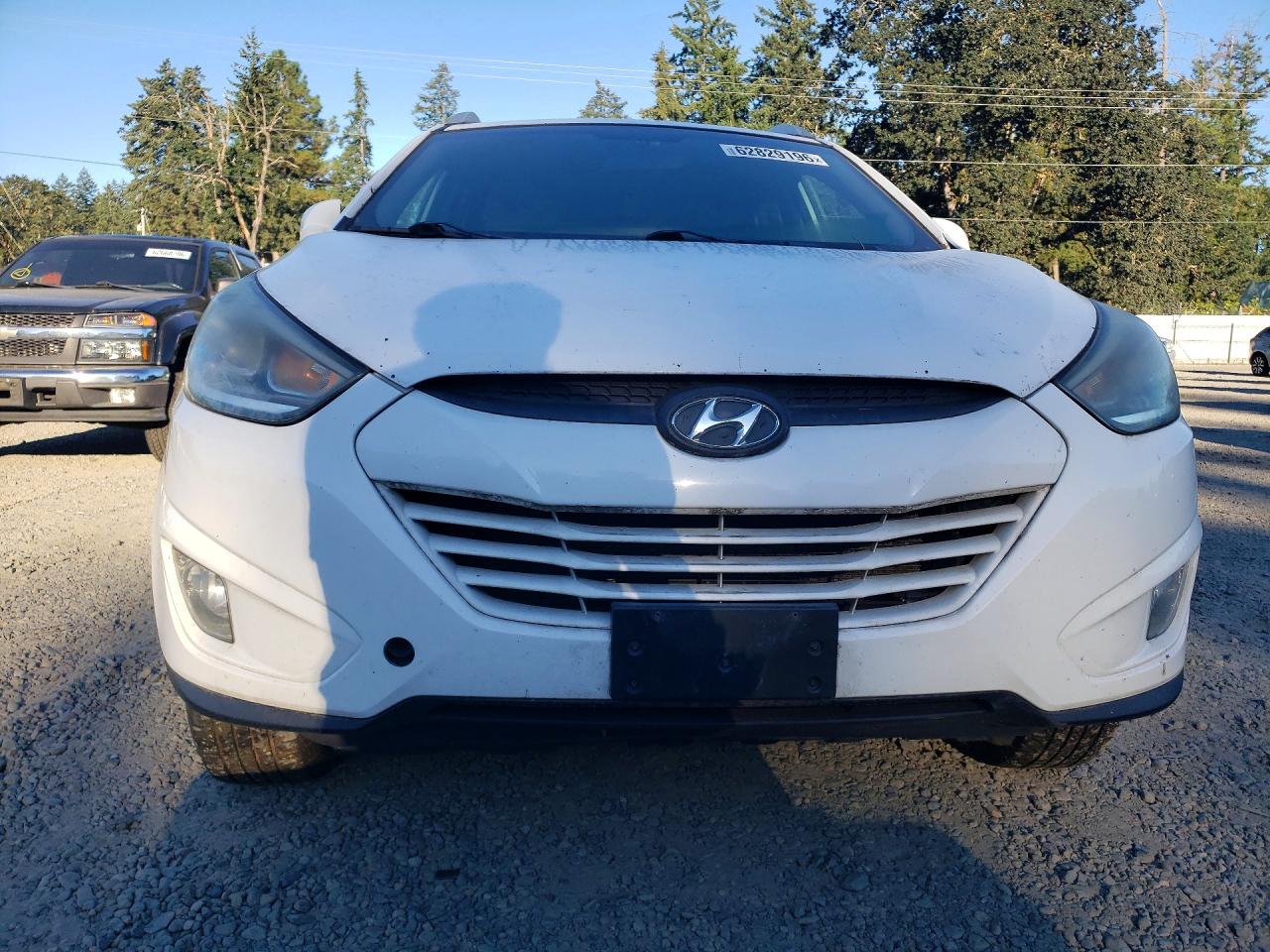 2014 Hyundai Tucson Se White vin: KM8JUCAG8EU914756