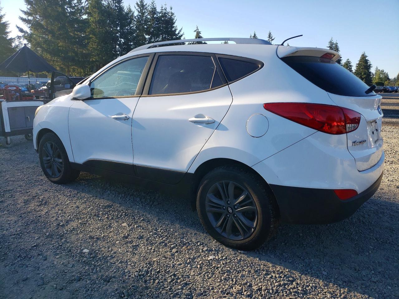 2014 Hyundai Tucson Se White vin: KM8JUCAG8EU914756