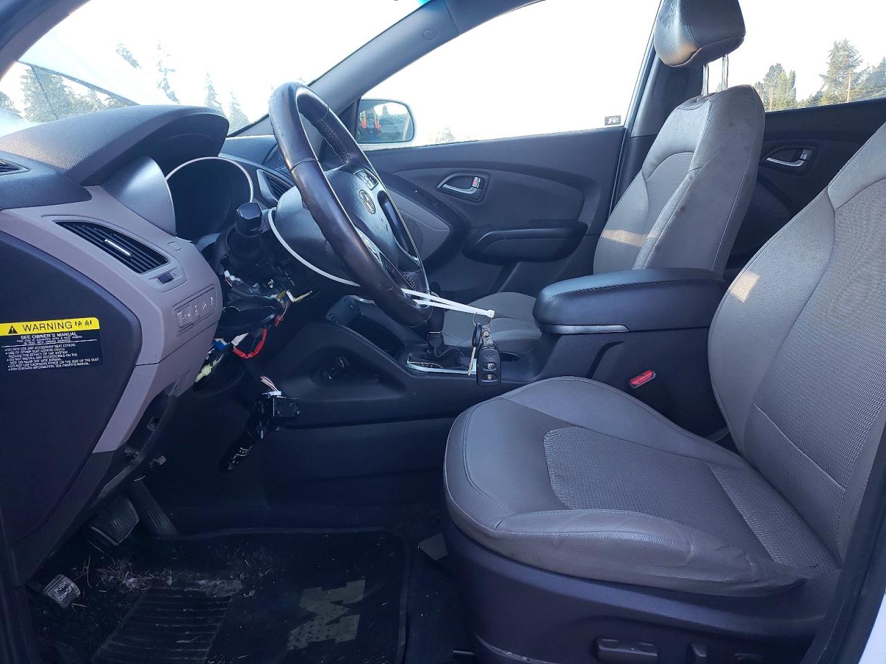 2014 Hyundai Tucson Se White vin: KM8JUCAG8EU914756