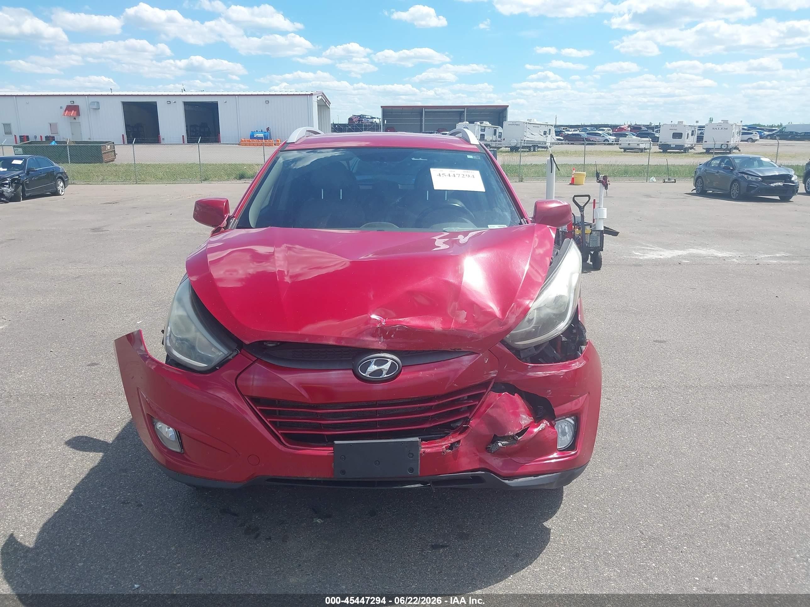 2014 Hyundai Tucson Se Красный vin: KM8JUCAG8EU915616
