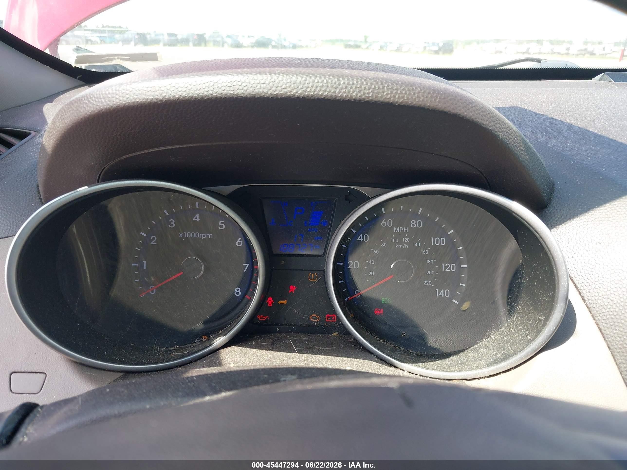 2014 Hyundai Tucson Se Красный vin: KM8JUCAG8EU915616