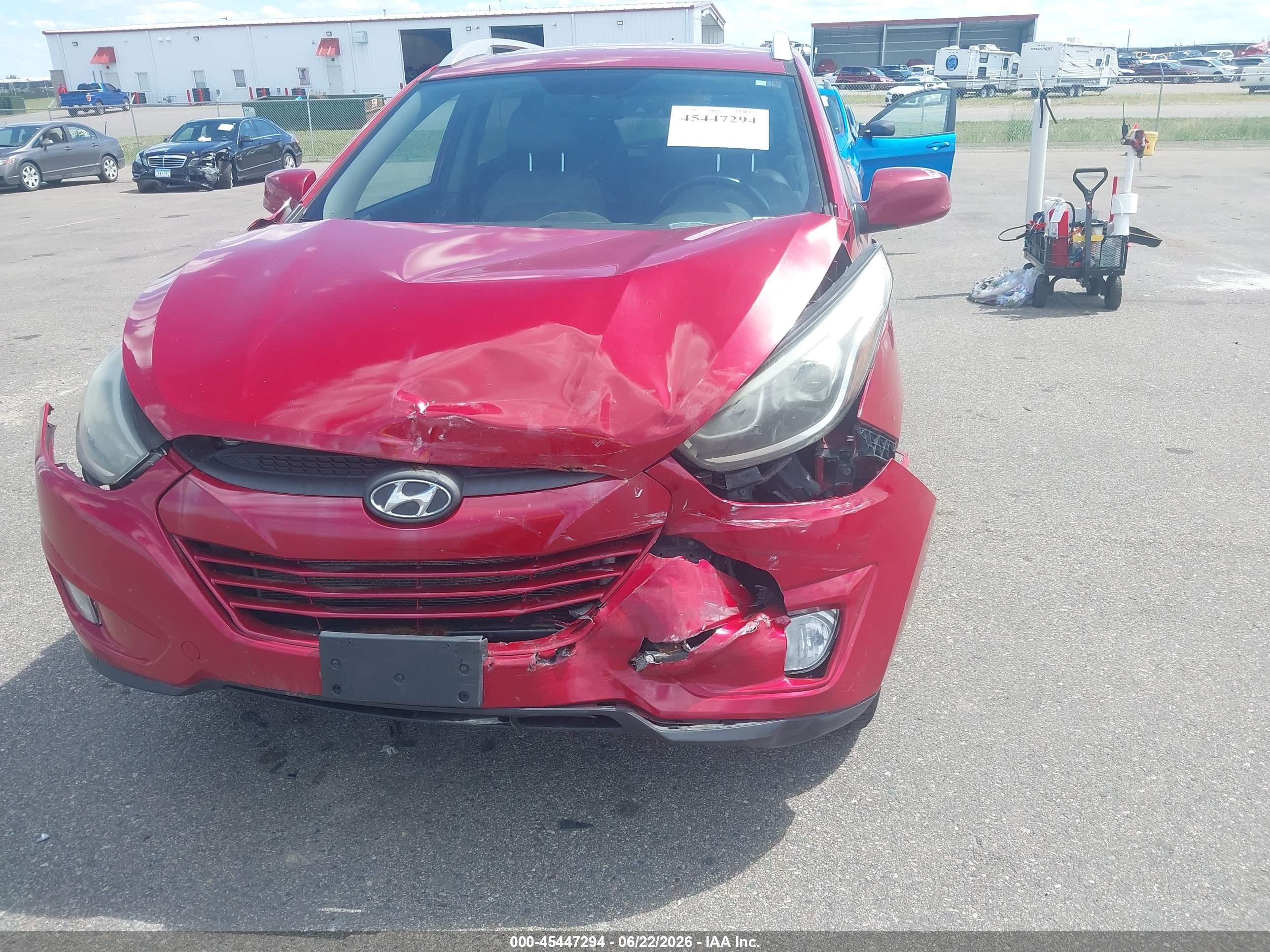 2014 Hyundai Tucson Se Красный vin: KM8JUCAG8EU915616