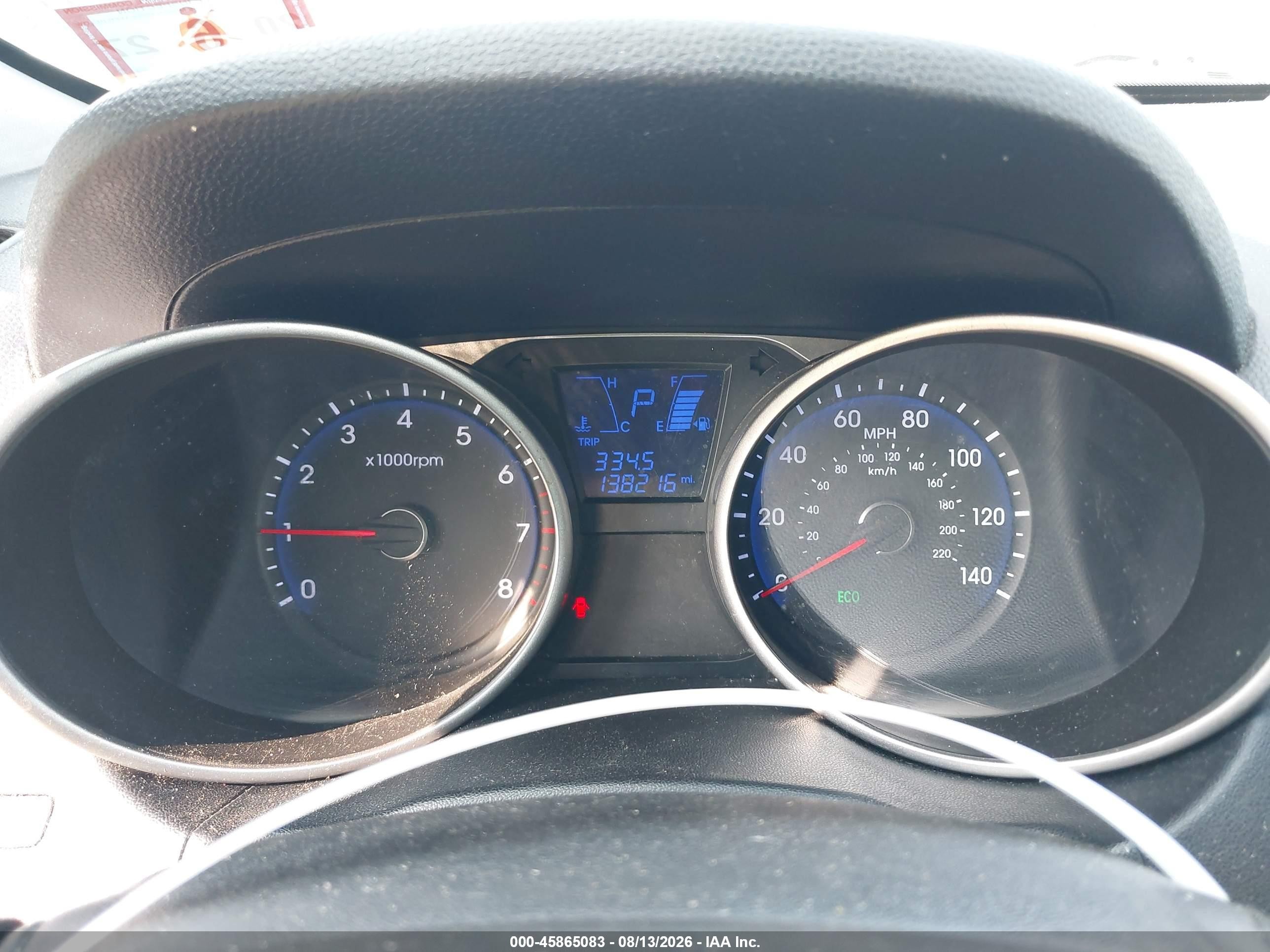 2014 Hyundai Tucson Se Серый vin: KM8JUCAG8EU927085