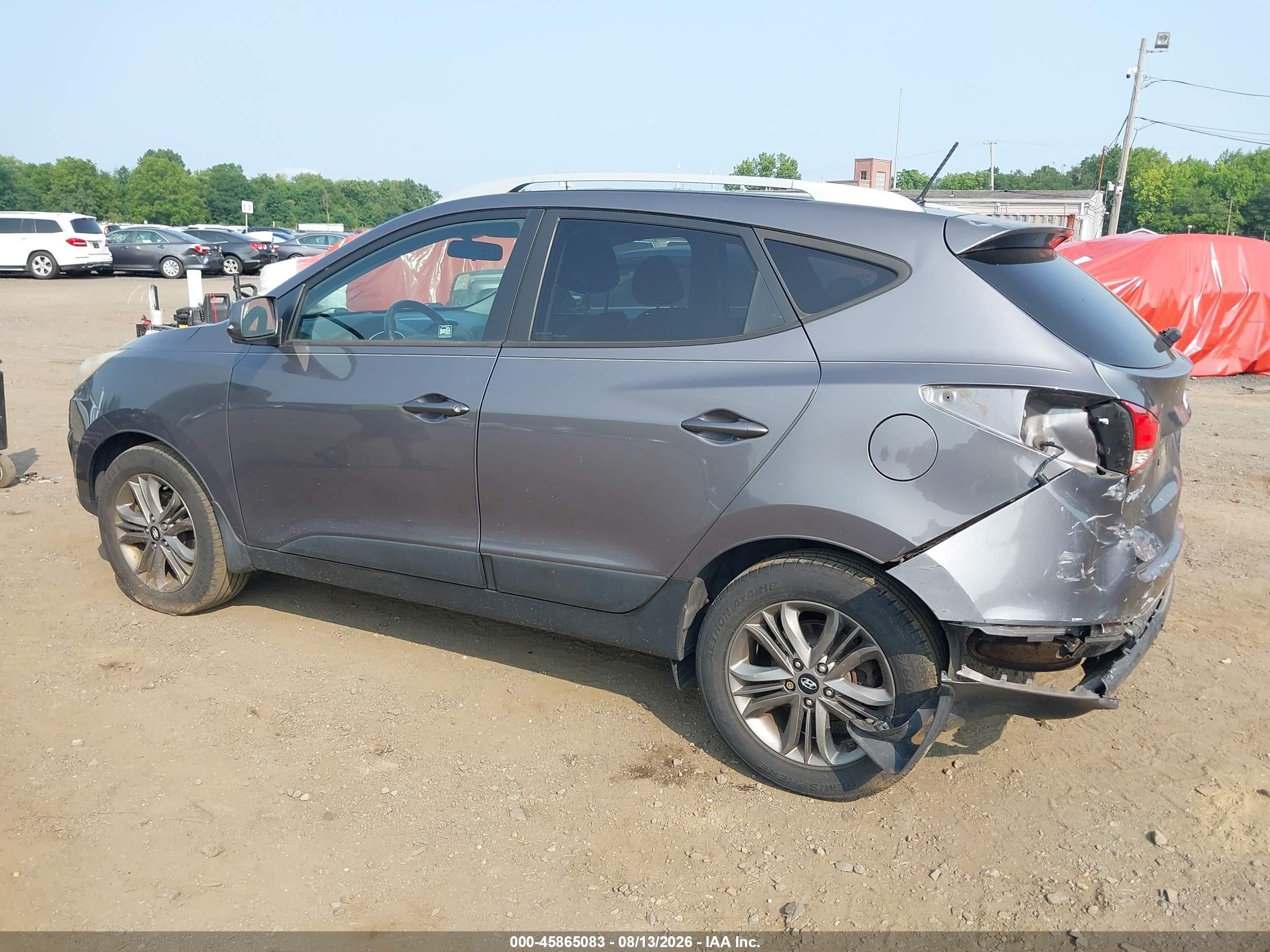 2014 Hyundai Tucson Se Серый vin: KM8JUCAG8EU927085