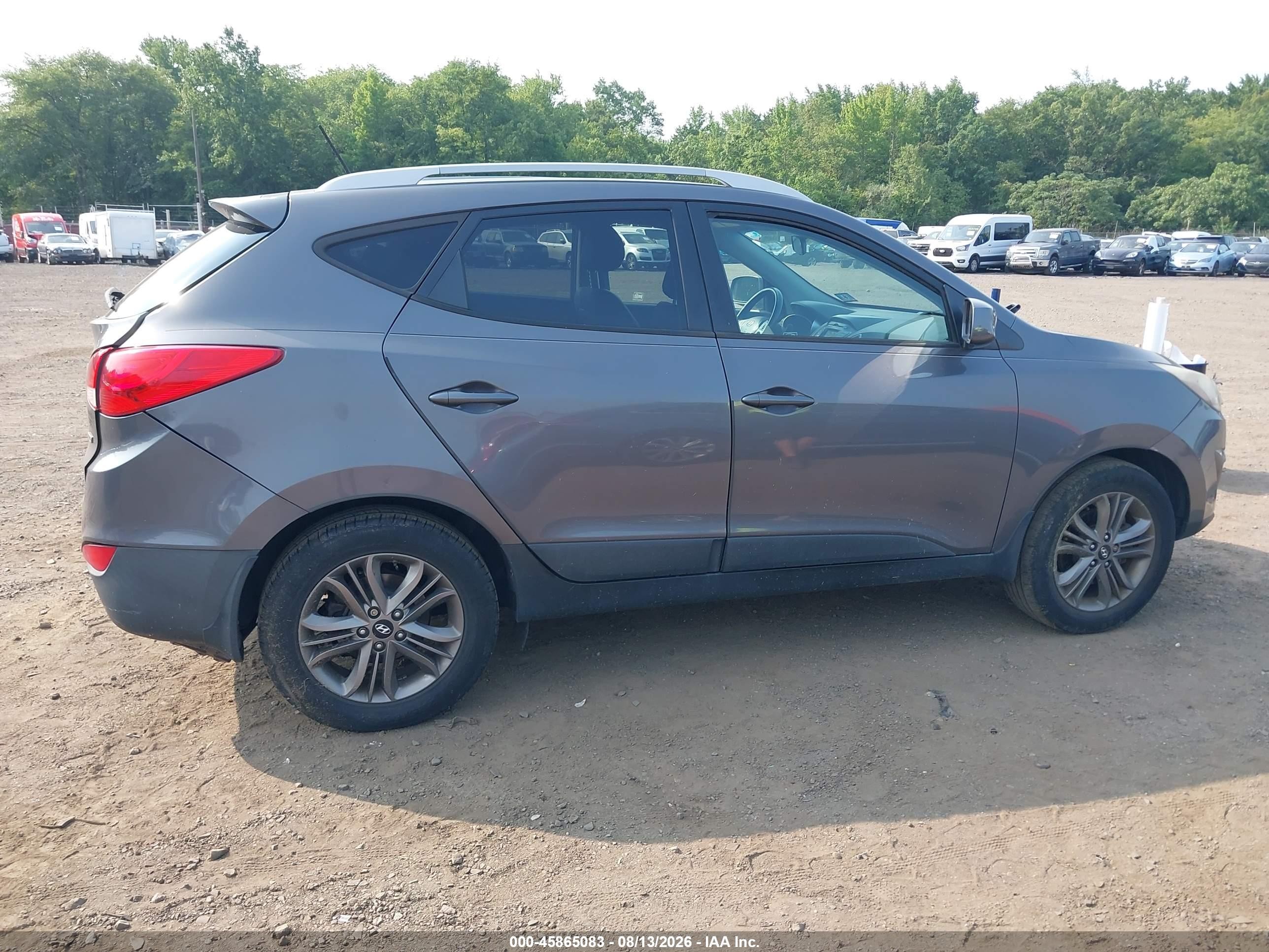 2014 Hyundai Tucson Se Серый vin: KM8JUCAG8EU927085