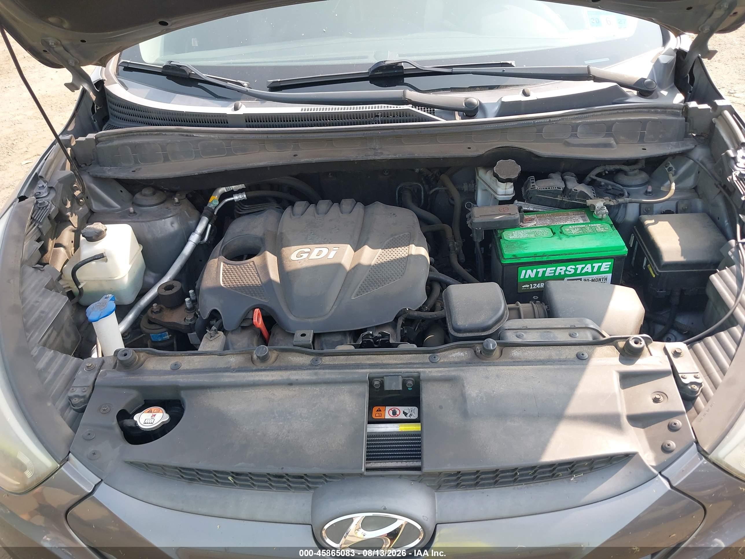 2014 Hyundai Tucson Se Серый vin: KM8JUCAG8EU927085