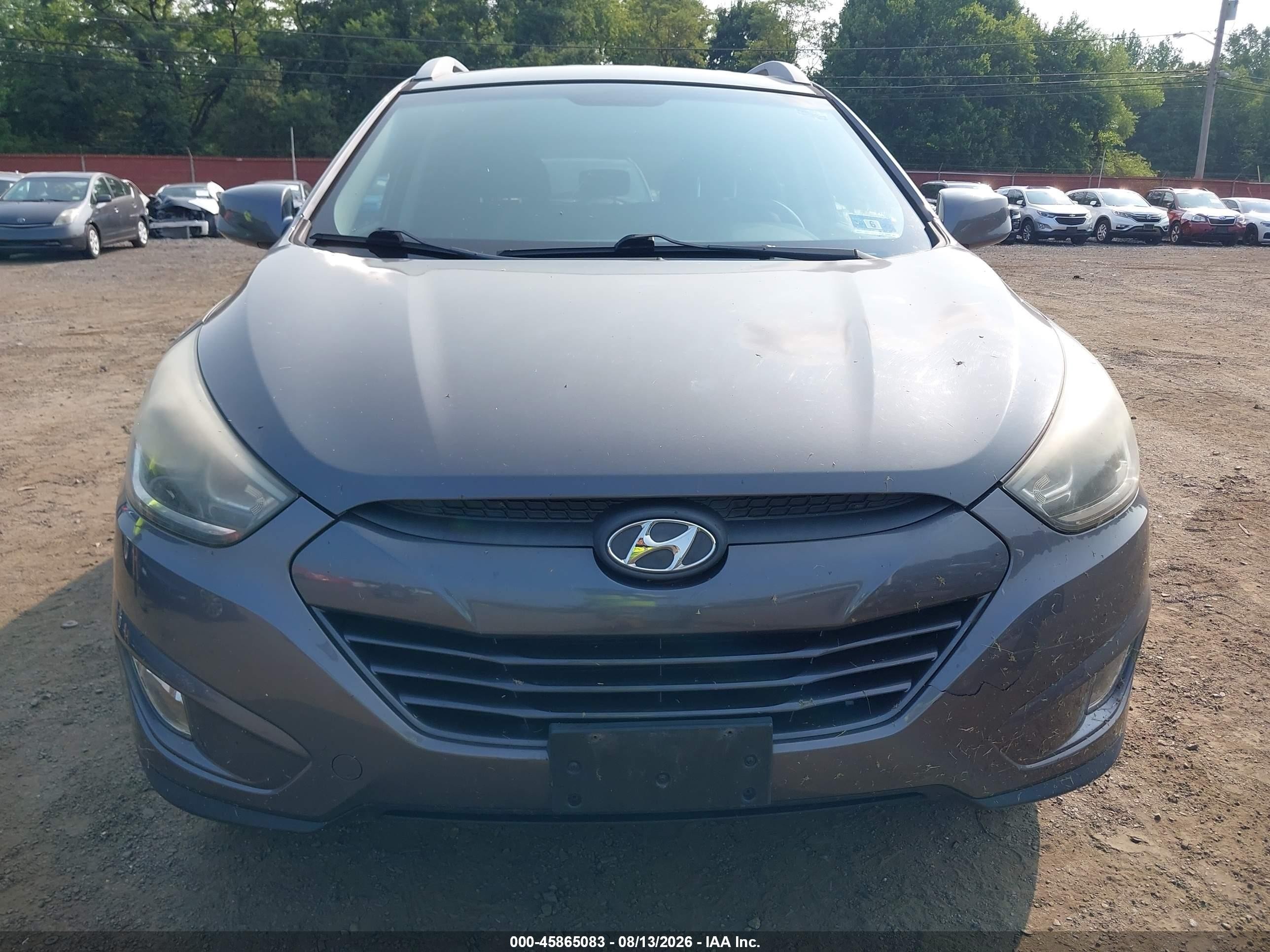 2014 Hyundai Tucson Se Серый vin: KM8JUCAG8EU927085