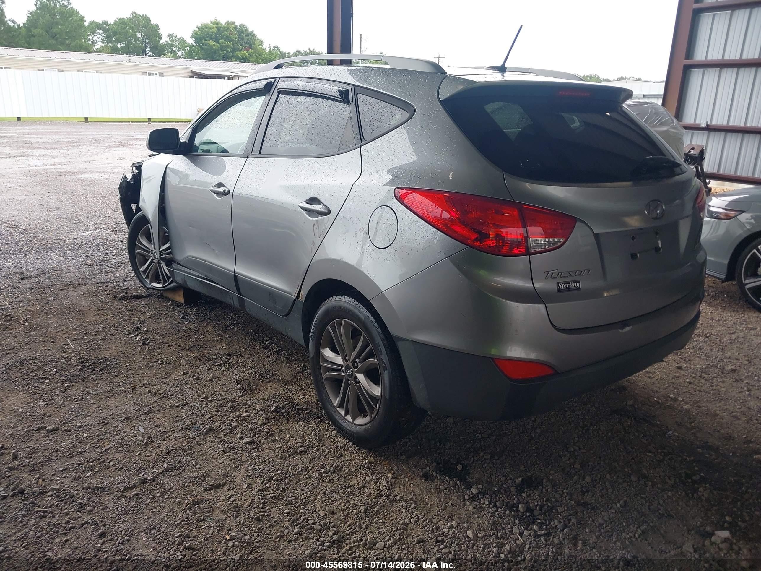 2014 Hyundai Tucson Se Silver vin: KM8JUCAG8EU944646