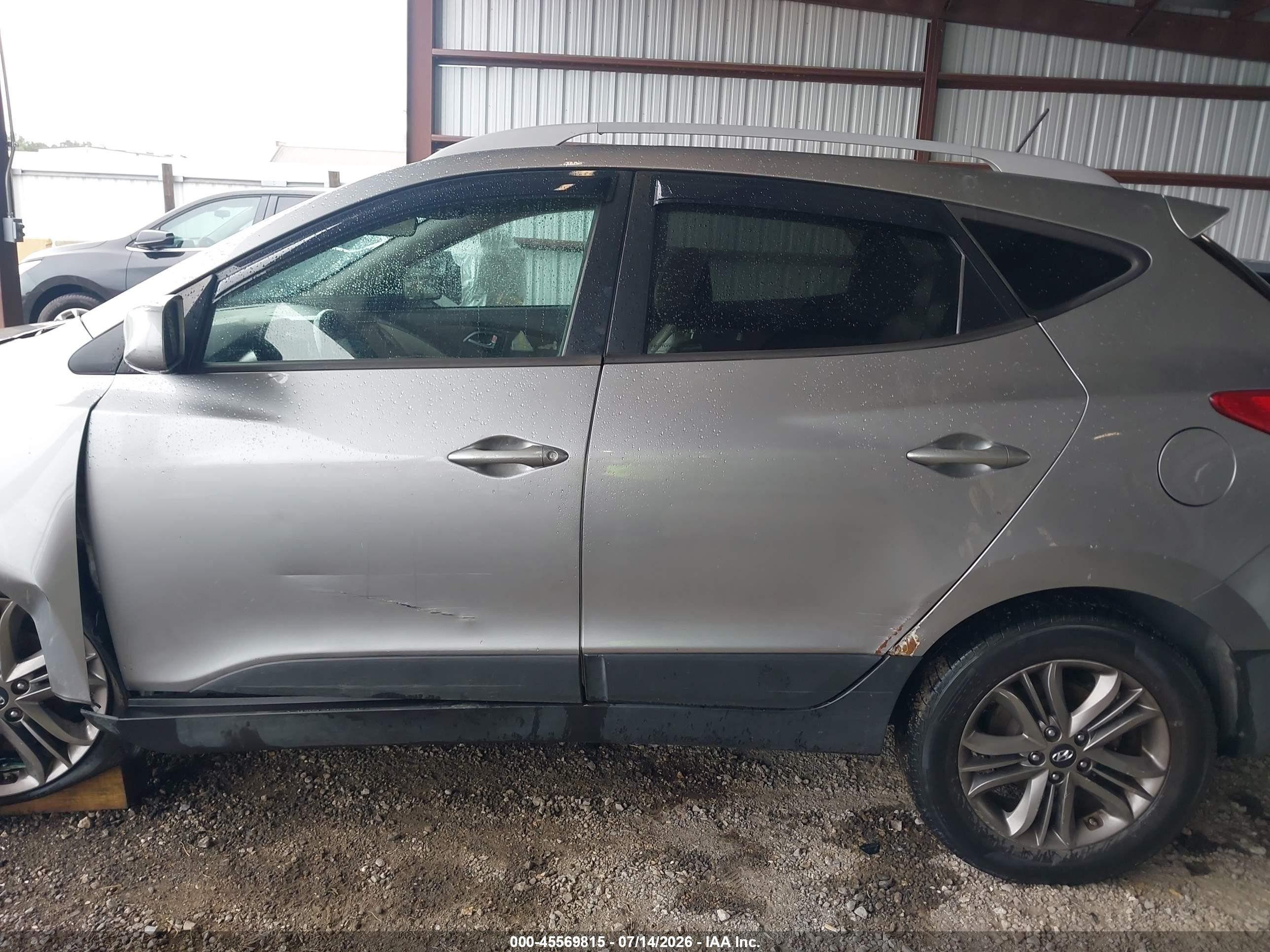 2014 Hyundai Tucson Se Silver vin: KM8JUCAG8EU944646