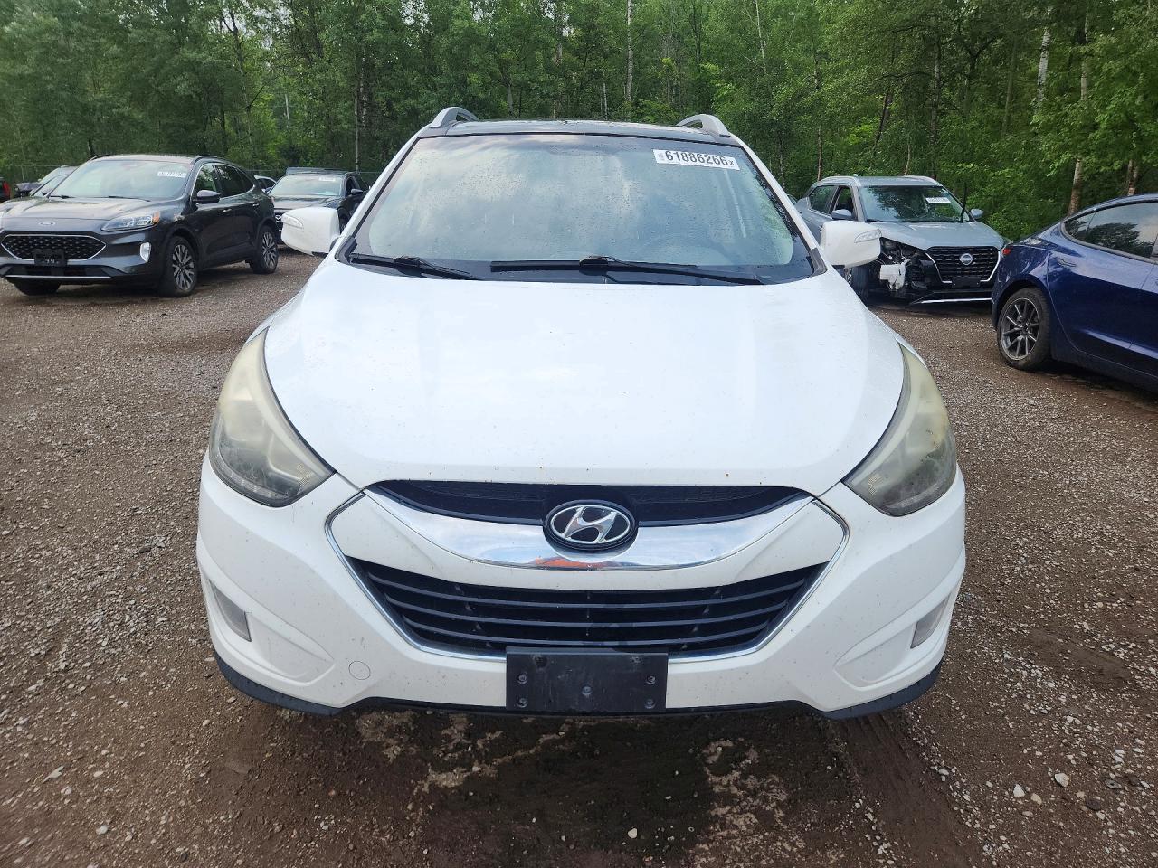 2015 Hyundai Tucson Se White vin: KM8JUCAG8FU055458