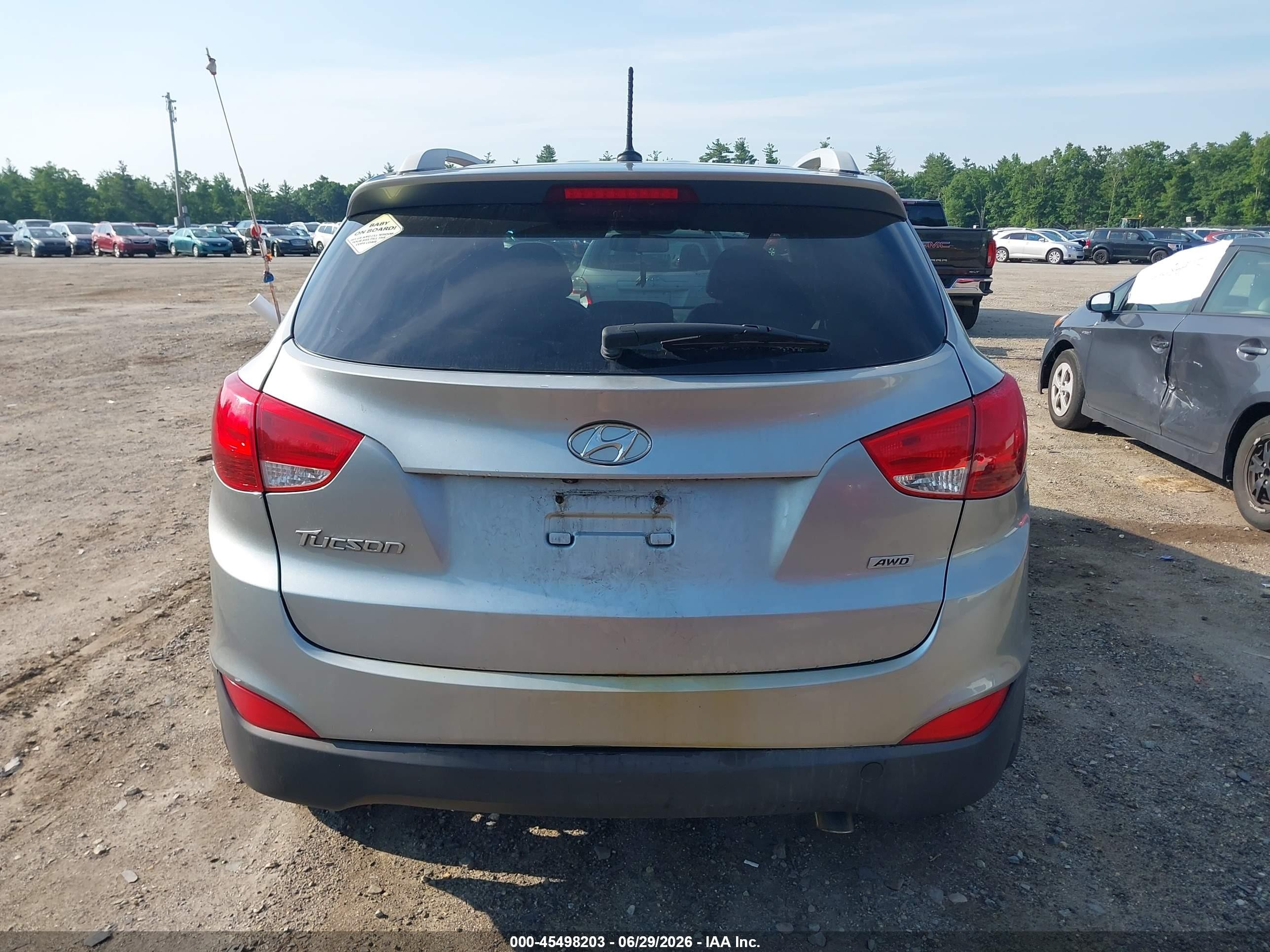 2015 Hyundai Tucson Se Silver vin: KM8JUCAG8FU090971