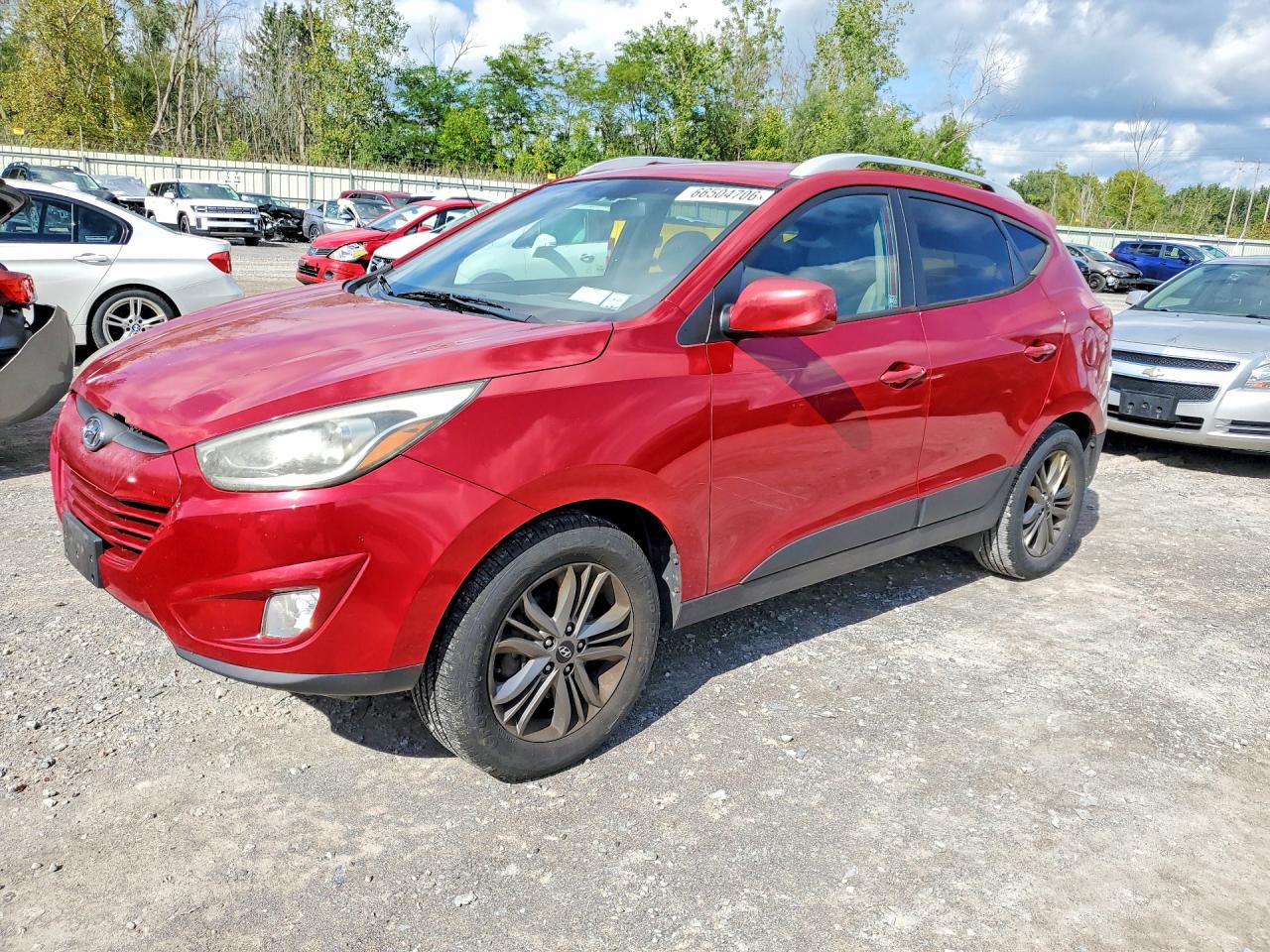 2015 Hyundai Tucson Se Red vin: KM8JUCAG8FU099668