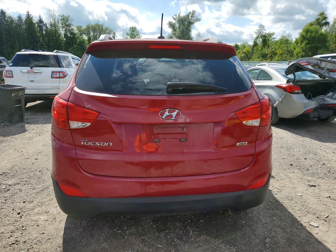 2015 Hyundai Tucson Se Red vin: KM8JUCAG8FU099668