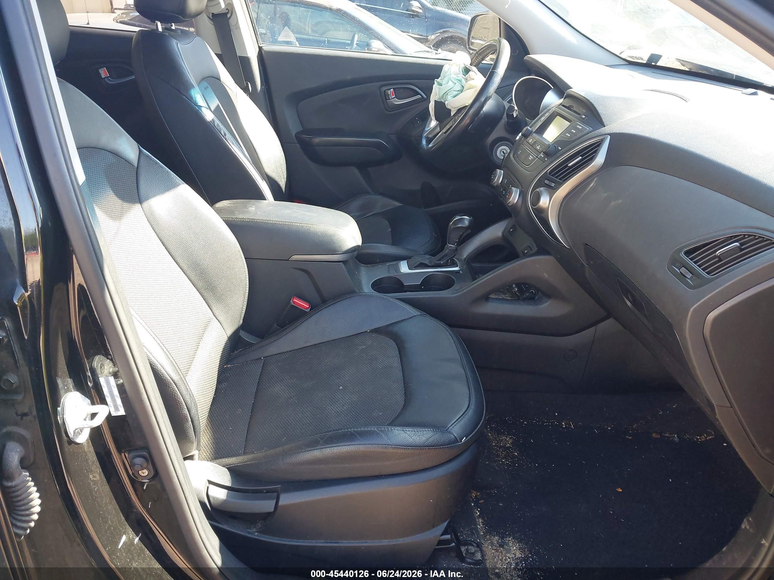 2015 Hyundai Tucson Se Black vin: KM8JUCAG8FU961609