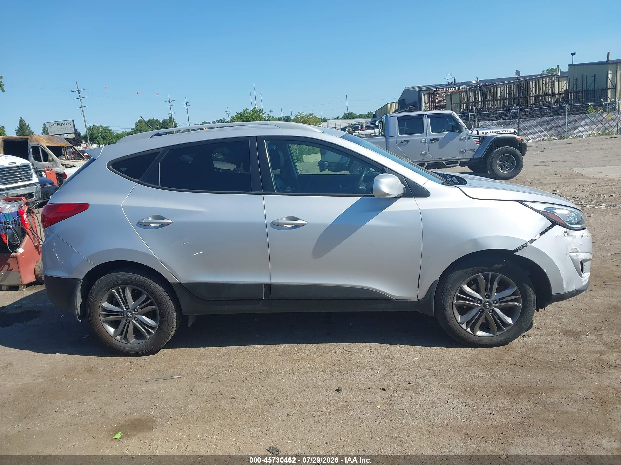 2014 Hyundai Tucson Se Silver vin: KM8JUCAG9EU790903