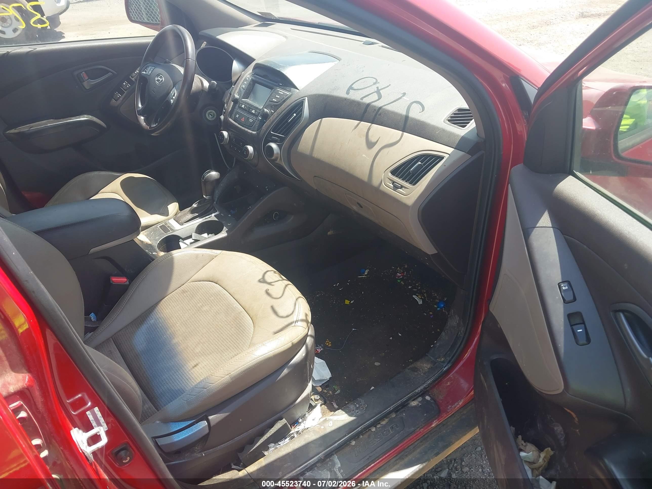 2014 Hyundai Tucson Se Red vin: KM8JUCAG9EU836391