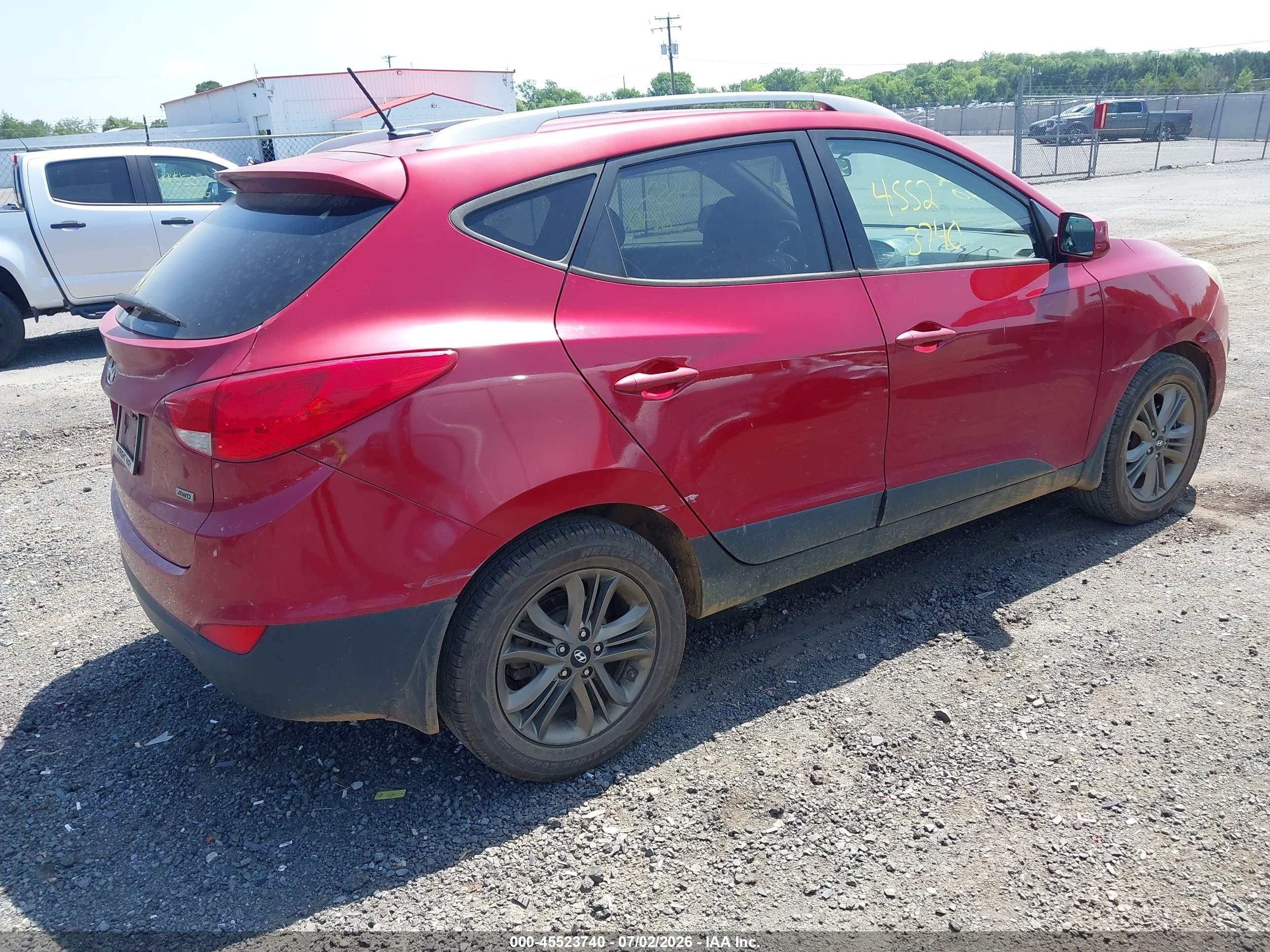 2014 Hyundai Tucson Se Red vin: KM8JUCAG9EU836391