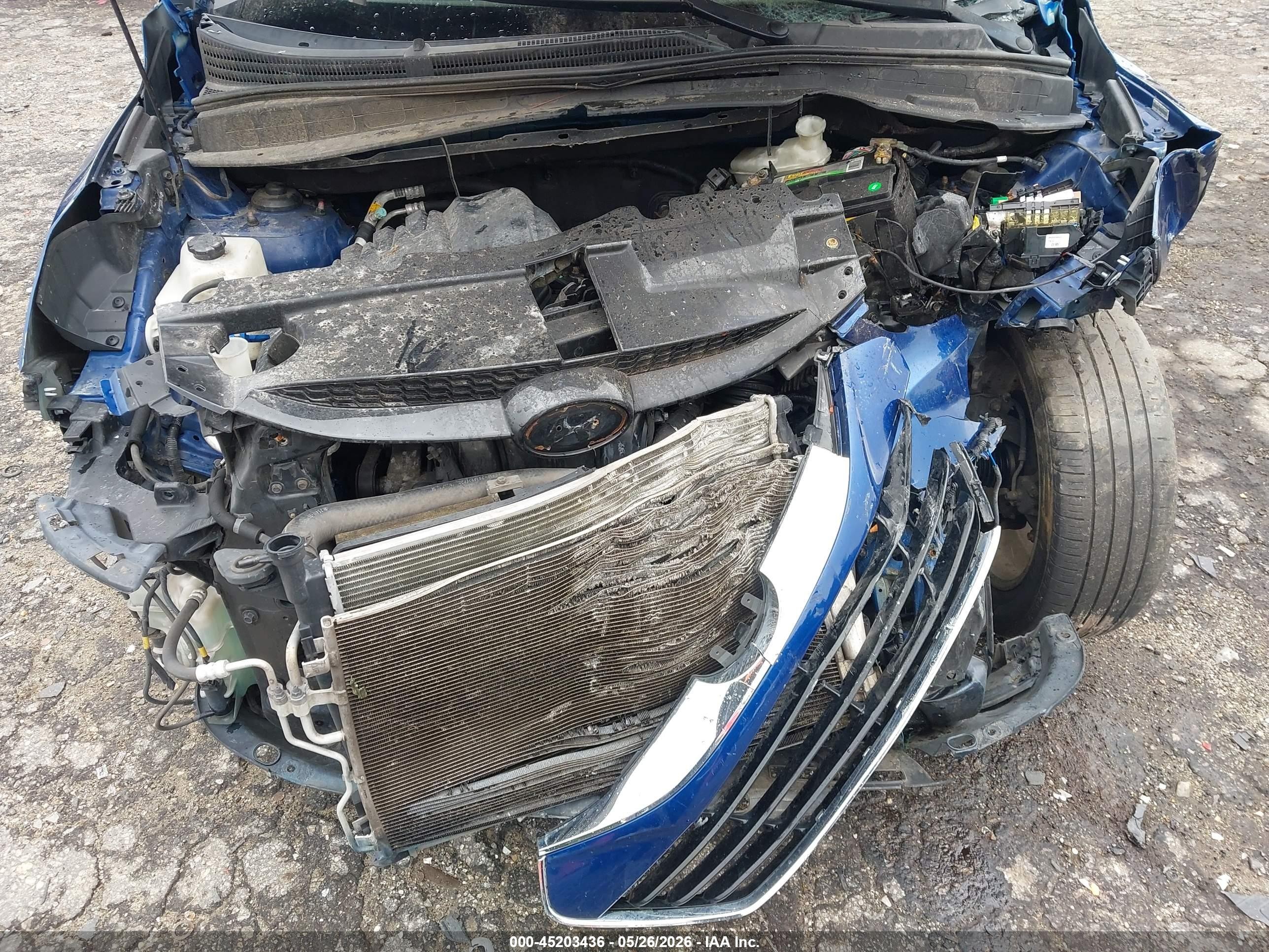 2014 Hyundai Tucson Limited Blue vin: KM8JUCAG9EU860447