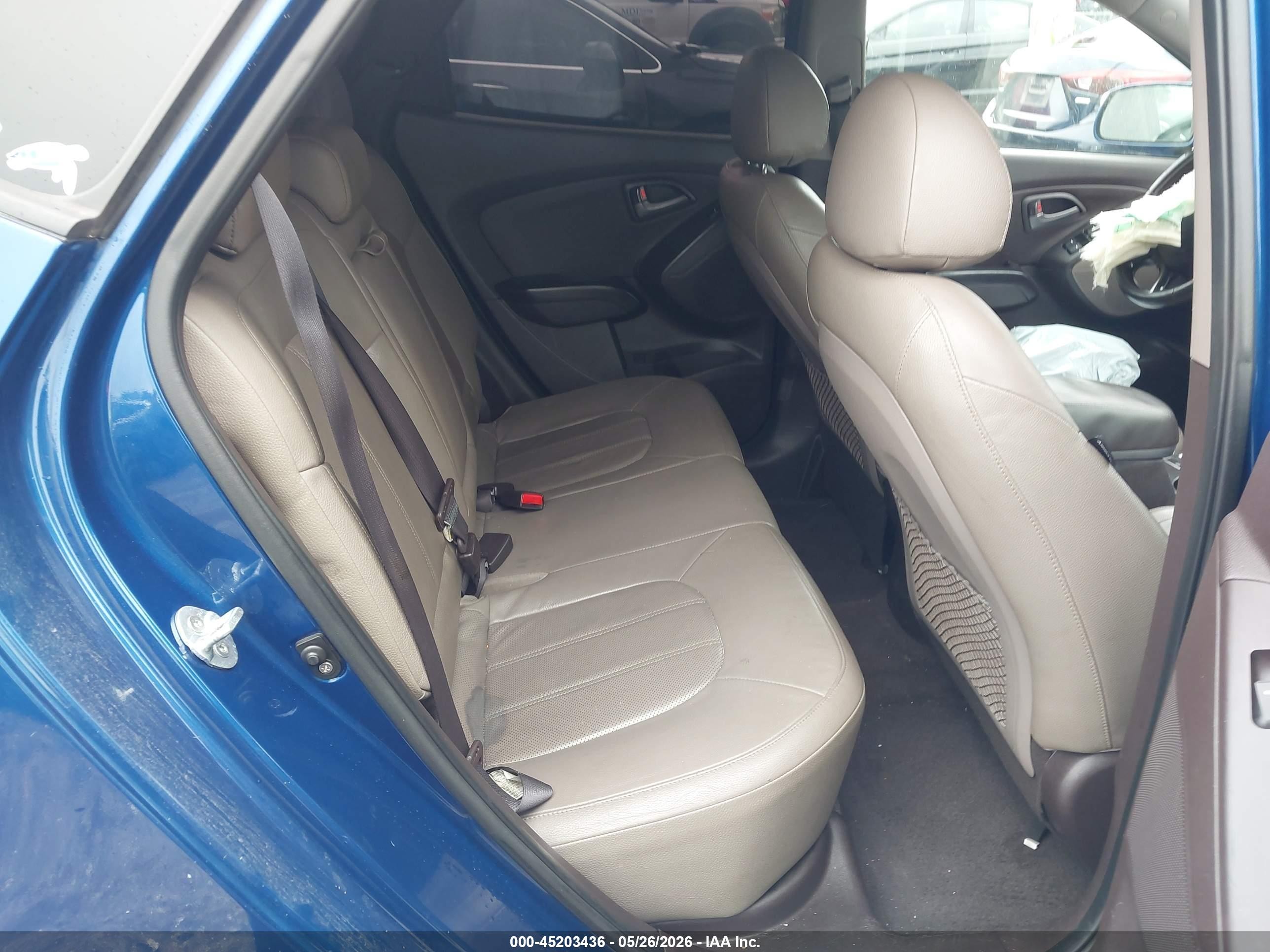 2014 Hyundai Tucson Limited Blue vin: KM8JUCAG9EU860447