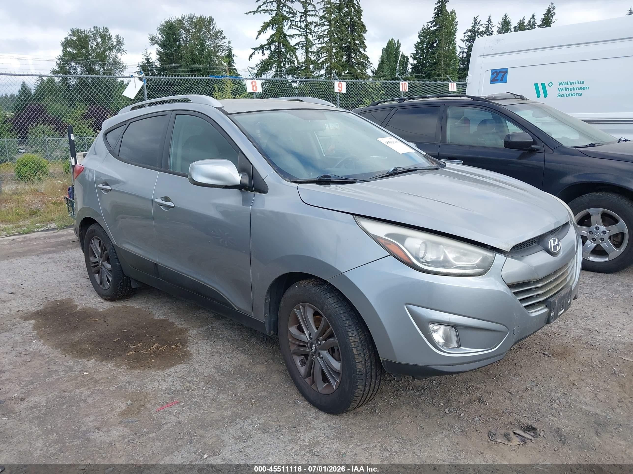 2015 Hyundai Tucson Se Gray vin: KM8JUCAG9FU107213