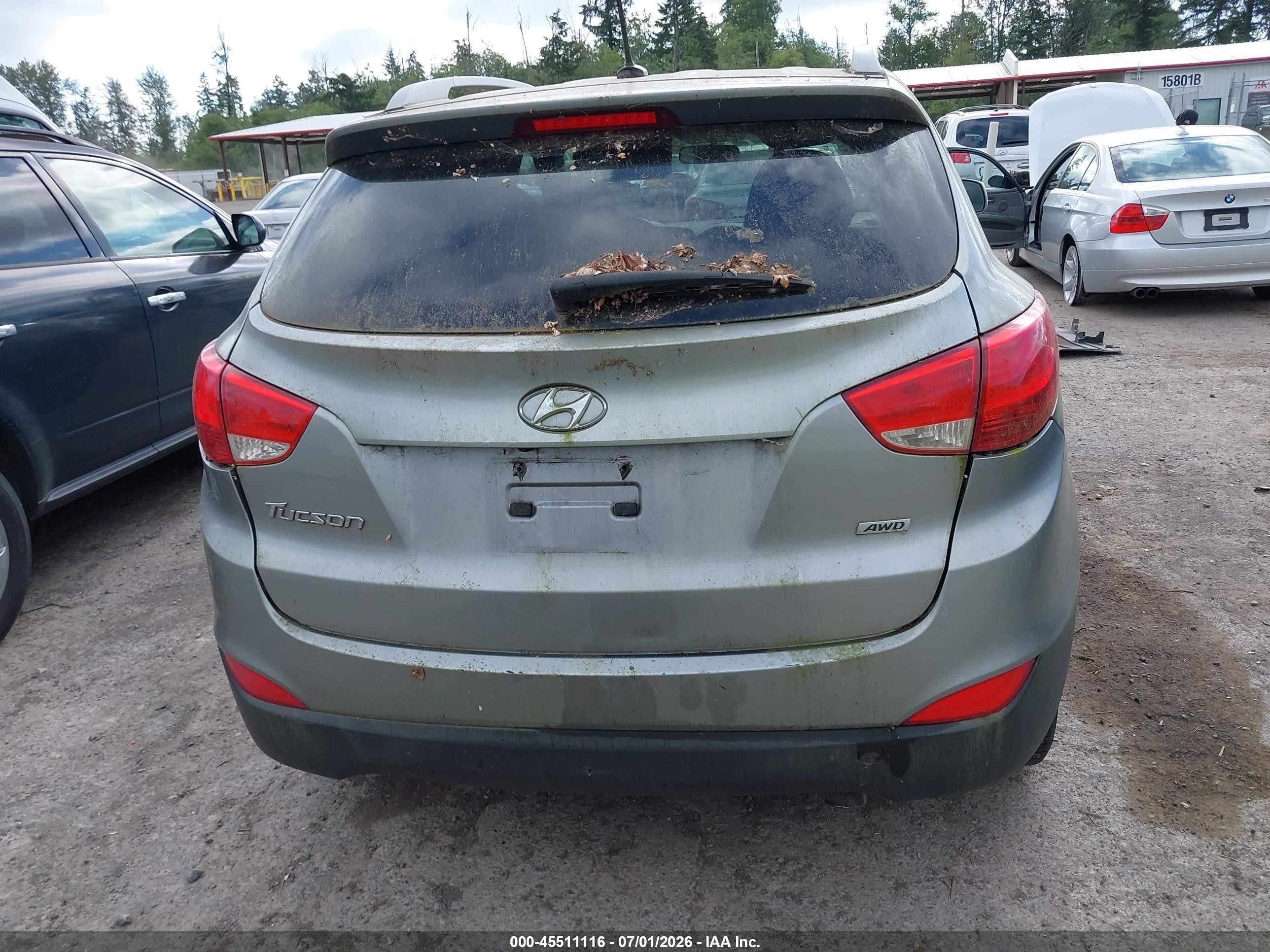2015 Hyundai Tucson Se Gray vin: KM8JUCAG9FU107213