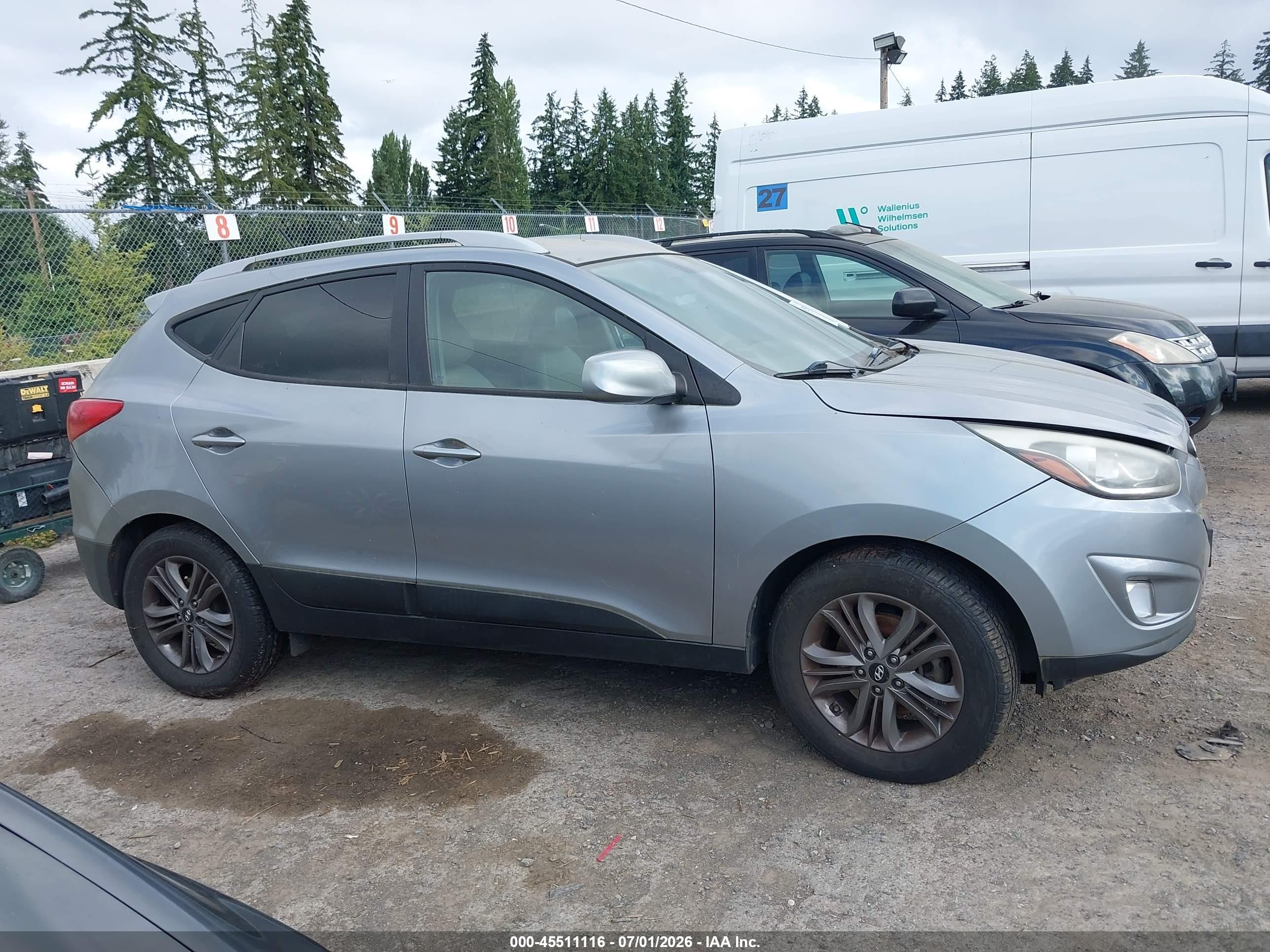 2015 Hyundai Tucson Se Gray vin: KM8JUCAG9FU107213