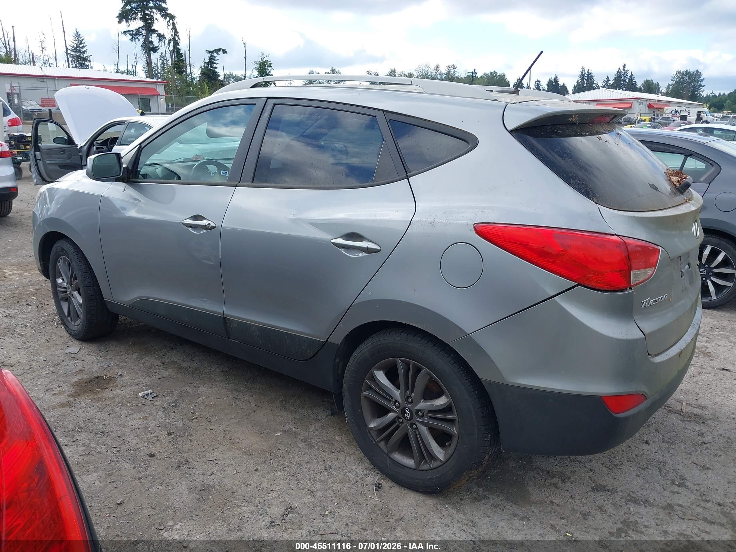 2015 Hyundai Tucson Se Gray vin: KM8JUCAG9FU107213