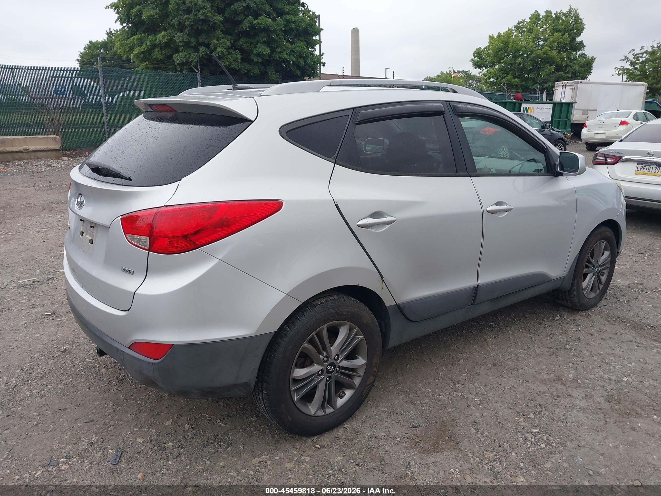 2015 Hyundai Tucson Se Silver vin: KM8JUCAG9FU972926