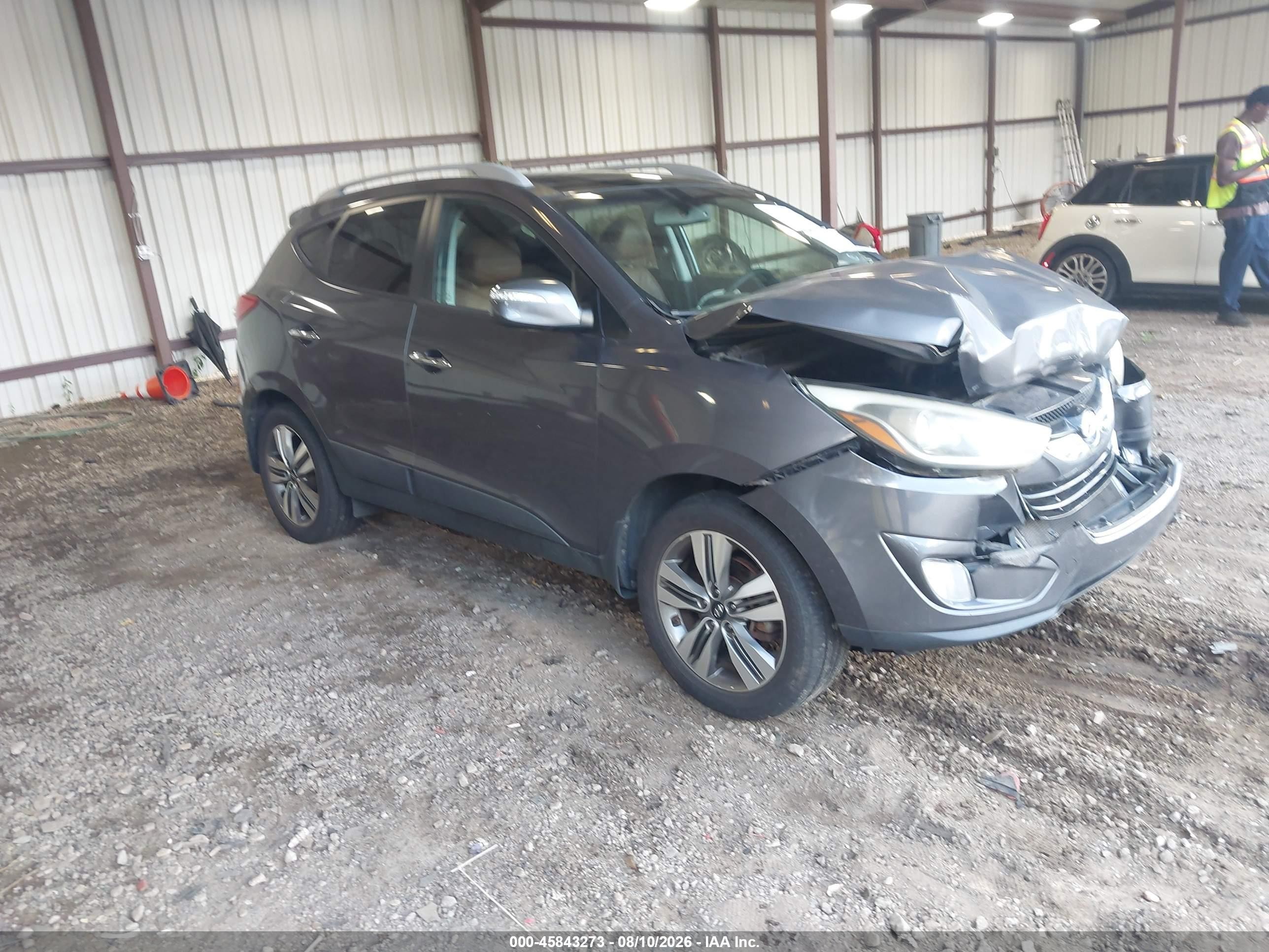 2015 Hyundai Tucson Limited Gray vin: KM8JUCAG9FU980184