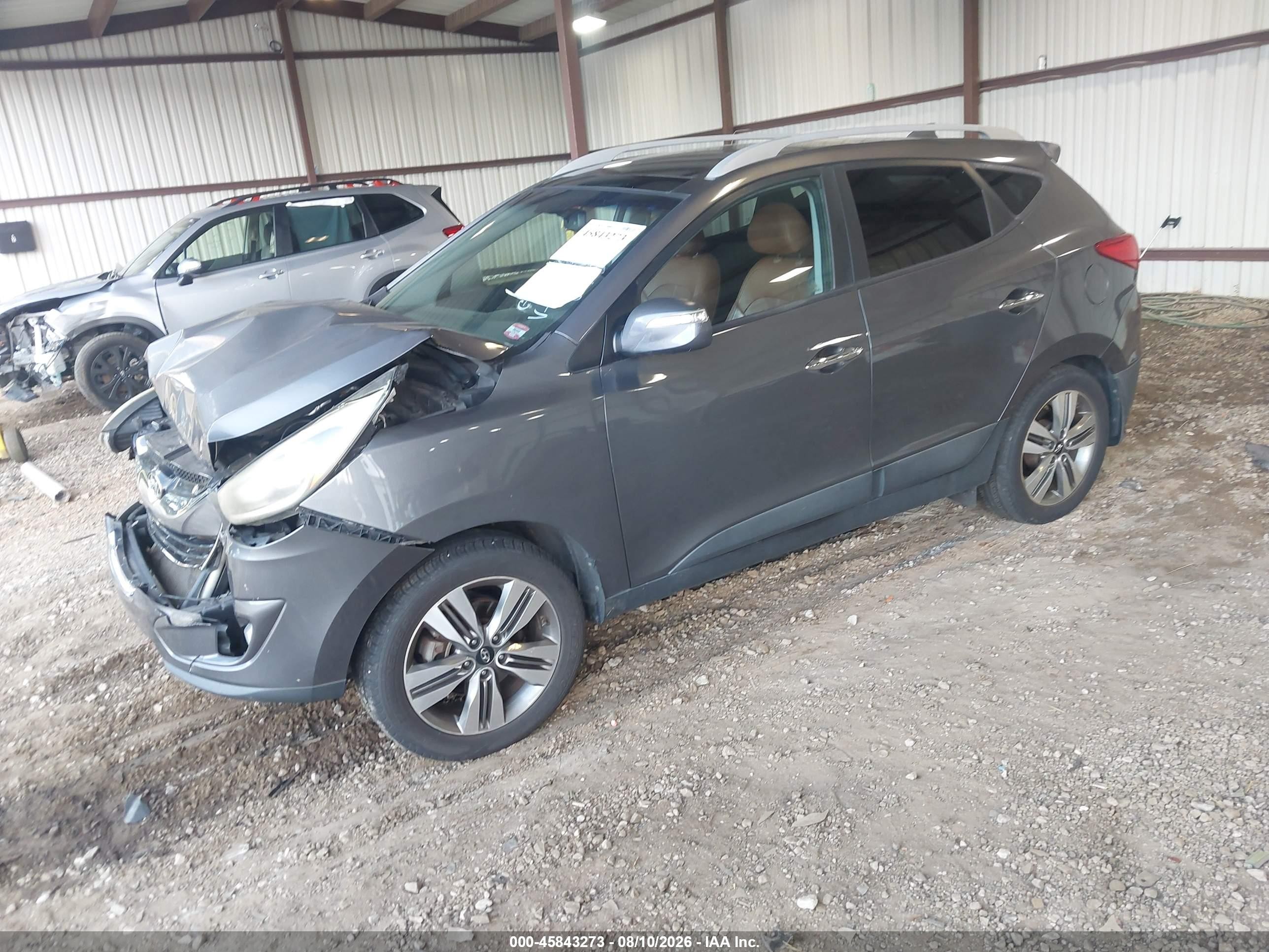 2015 Hyundai Tucson Limited Gray vin: KM8JUCAG9FU980184