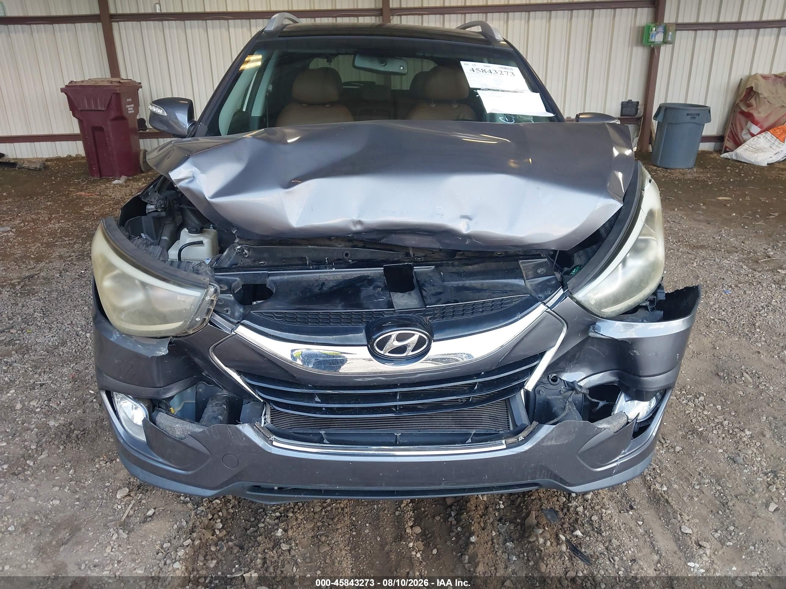 2015 Hyundai Tucson Limited Gray vin: KM8JUCAG9FU980184