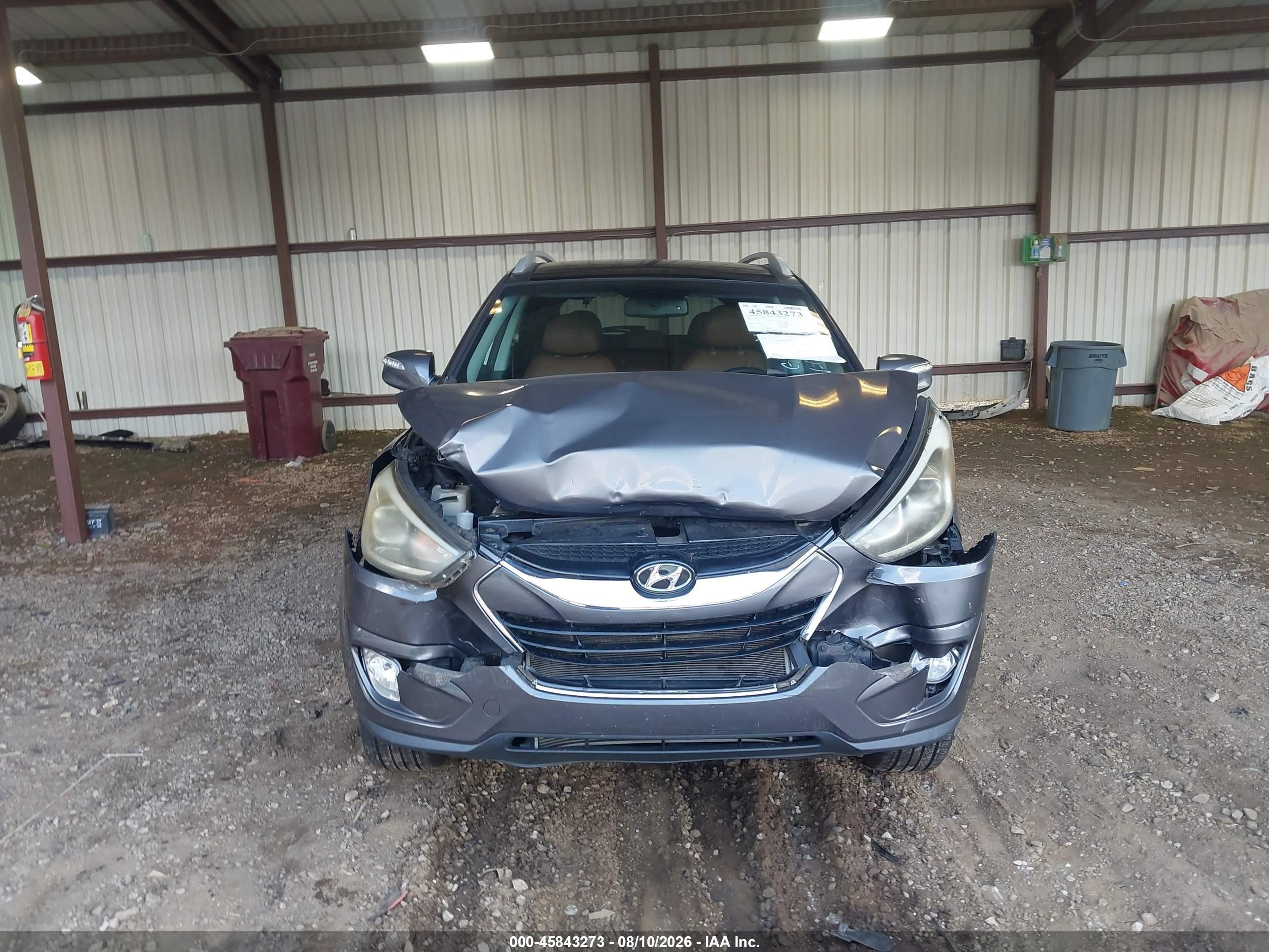 2015 Hyundai Tucson Limited Gray vin: KM8JUCAG9FU980184