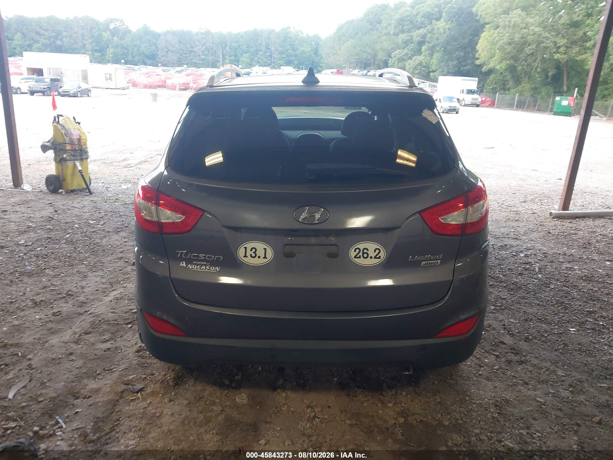 2015 Hyundai Tucson Limited Gray vin: KM8JUCAG9FU980184