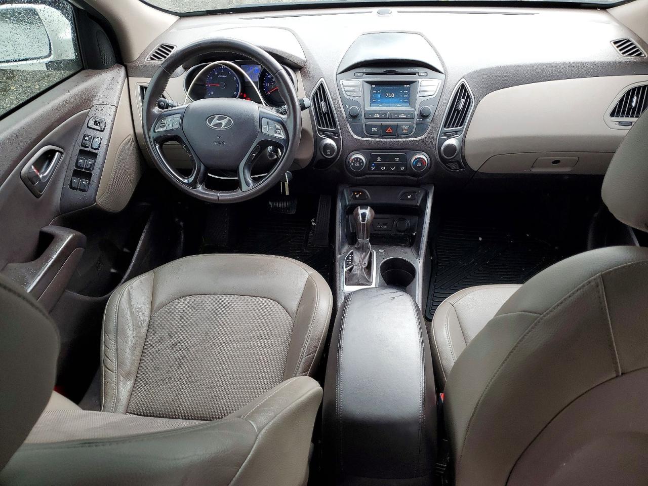 2014 Hyundai Tucson Se White vin: KM8JUCAGXEU790425