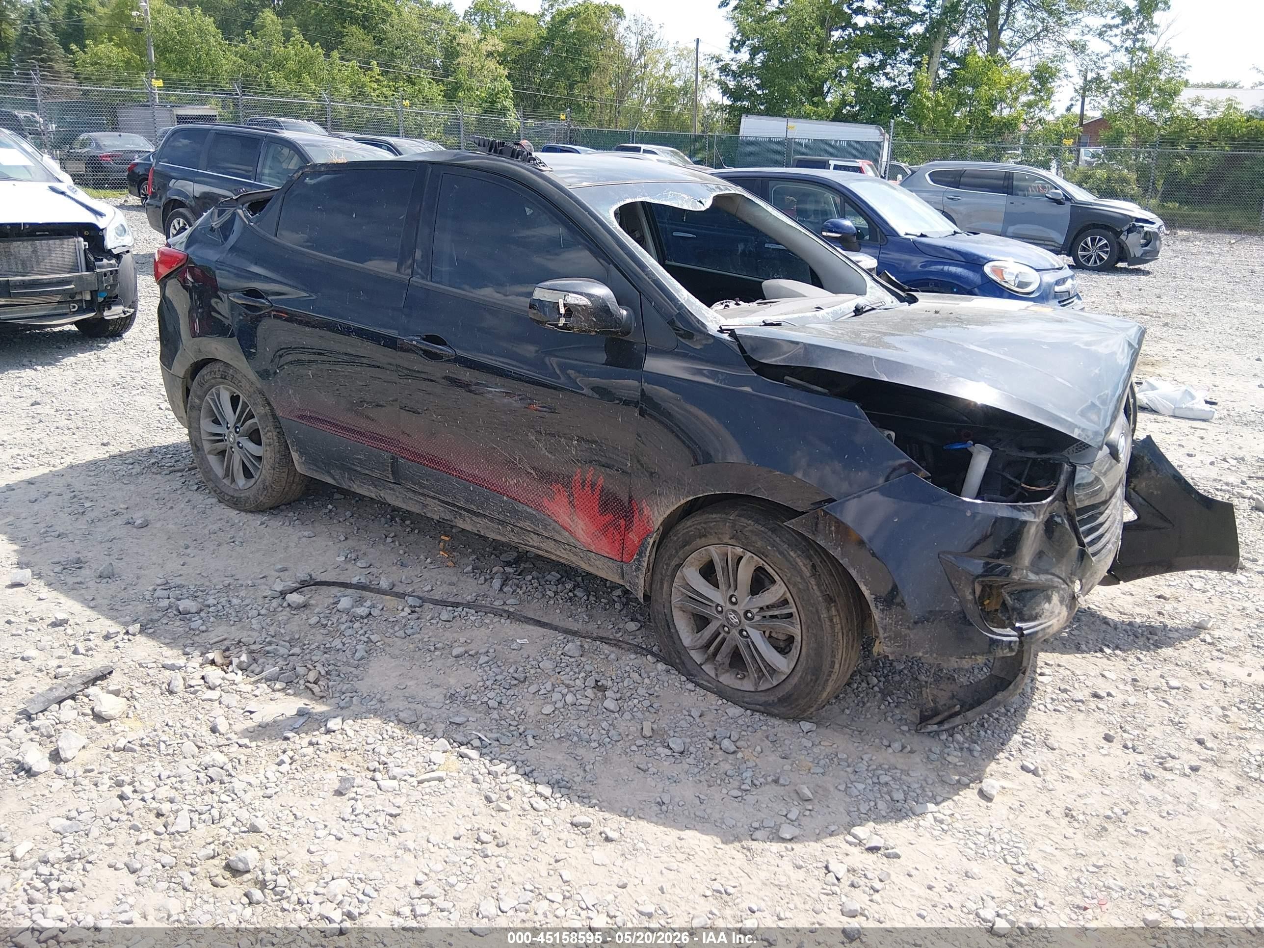 2014 Hyundai Tucson Walking Dead Edition Black vin: KM8JUCAGXEU939464