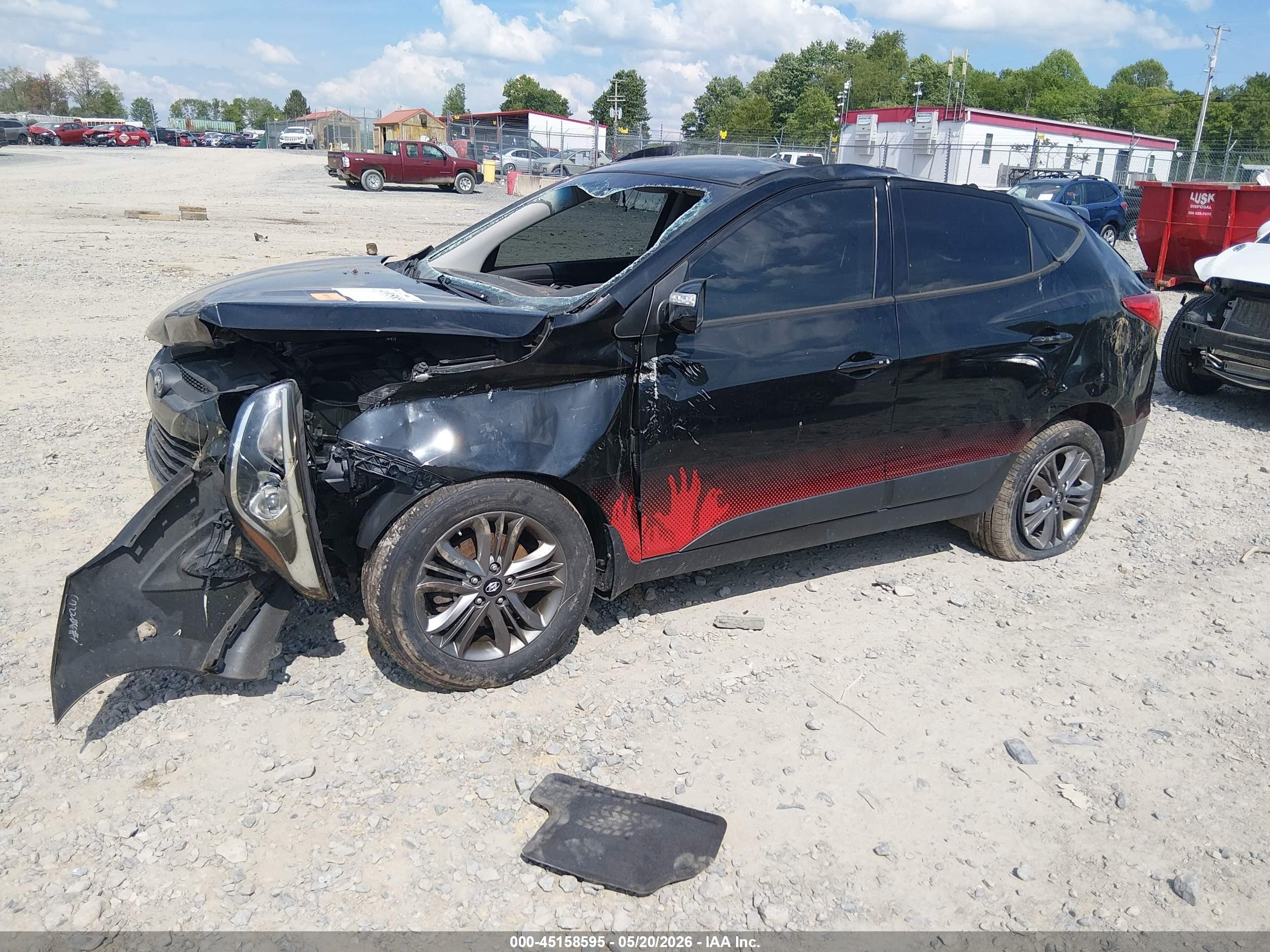 2014 Hyundai Tucson Walking Dead Edition Black vin: KM8JUCAGXEU939464