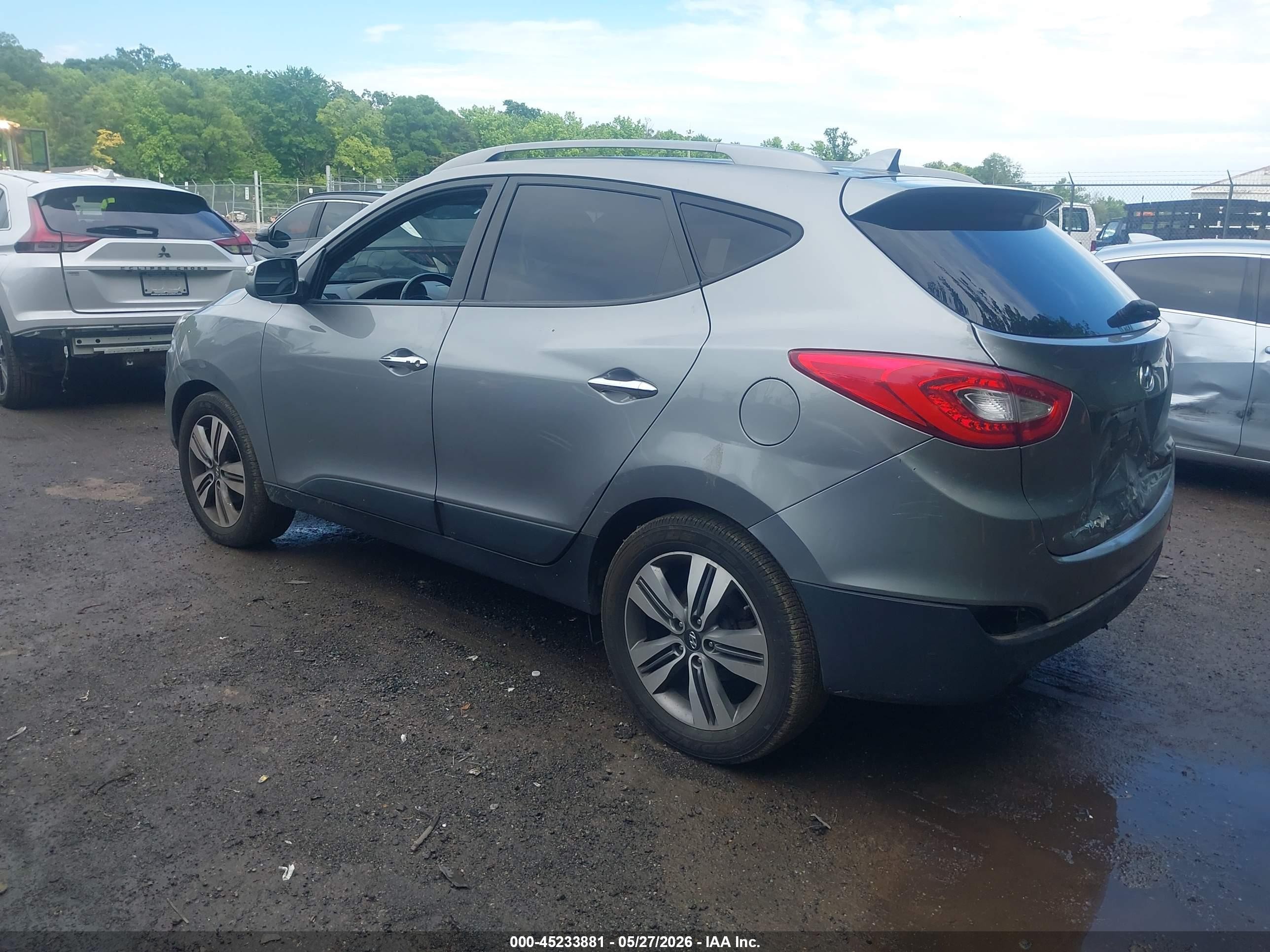 2015 Hyundai Tucson Limited Серый vin: KM8JUCAGXFU039892