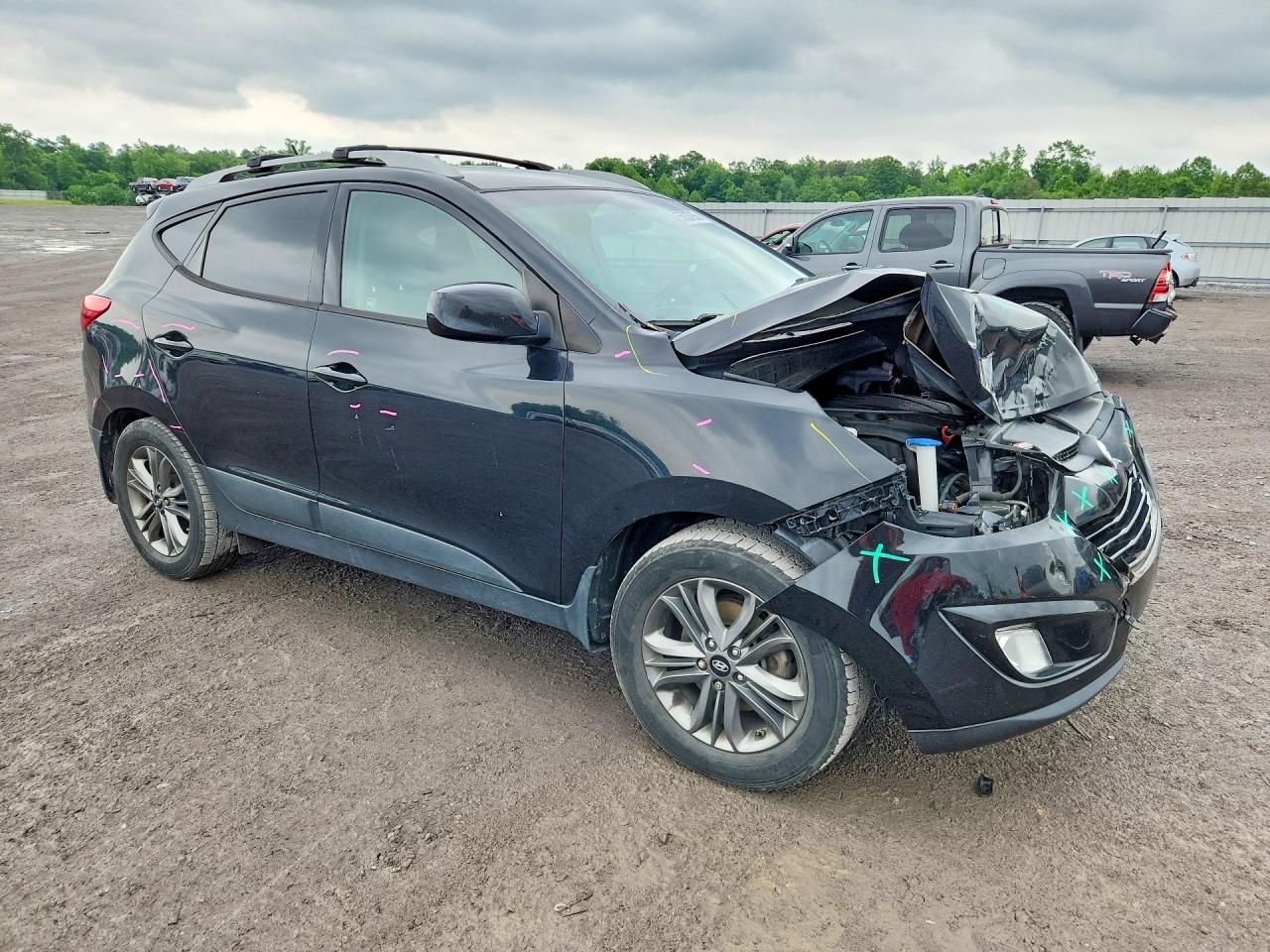 2015 Hyundai Tucson Se Black vin: KM8JUCAGXFU101520