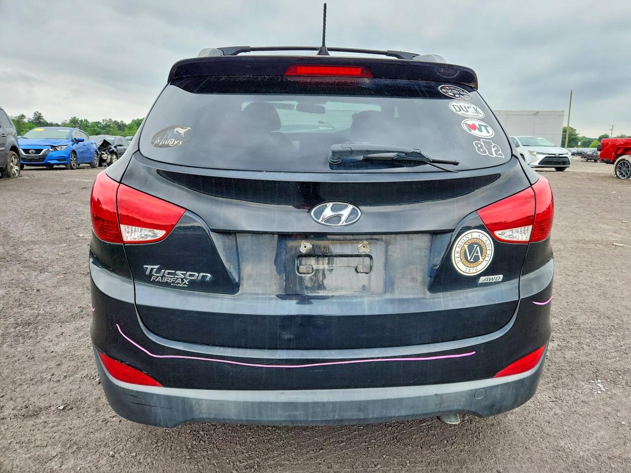 2015 Hyundai Tucson Se Black vin: KM8JUCAGXFU101520