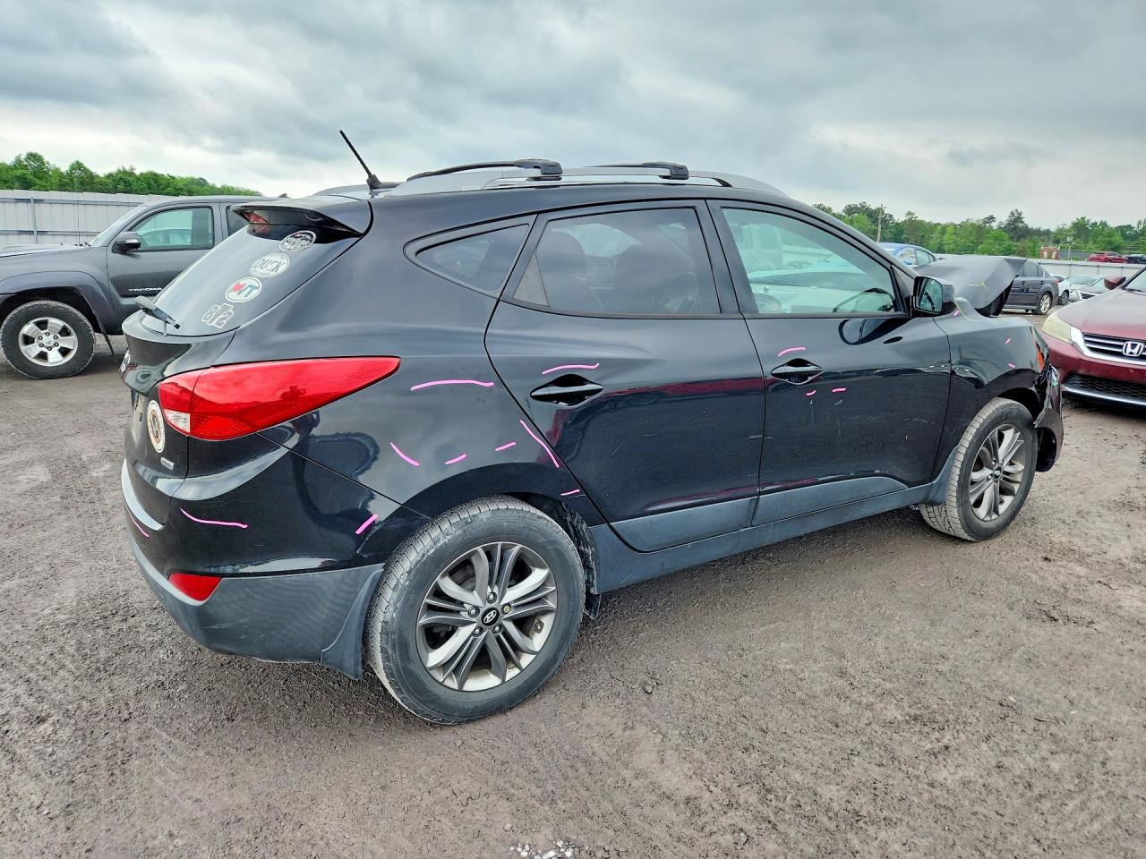 2015 Hyundai Tucson Se Black vin: KM8JUCAGXFU101520