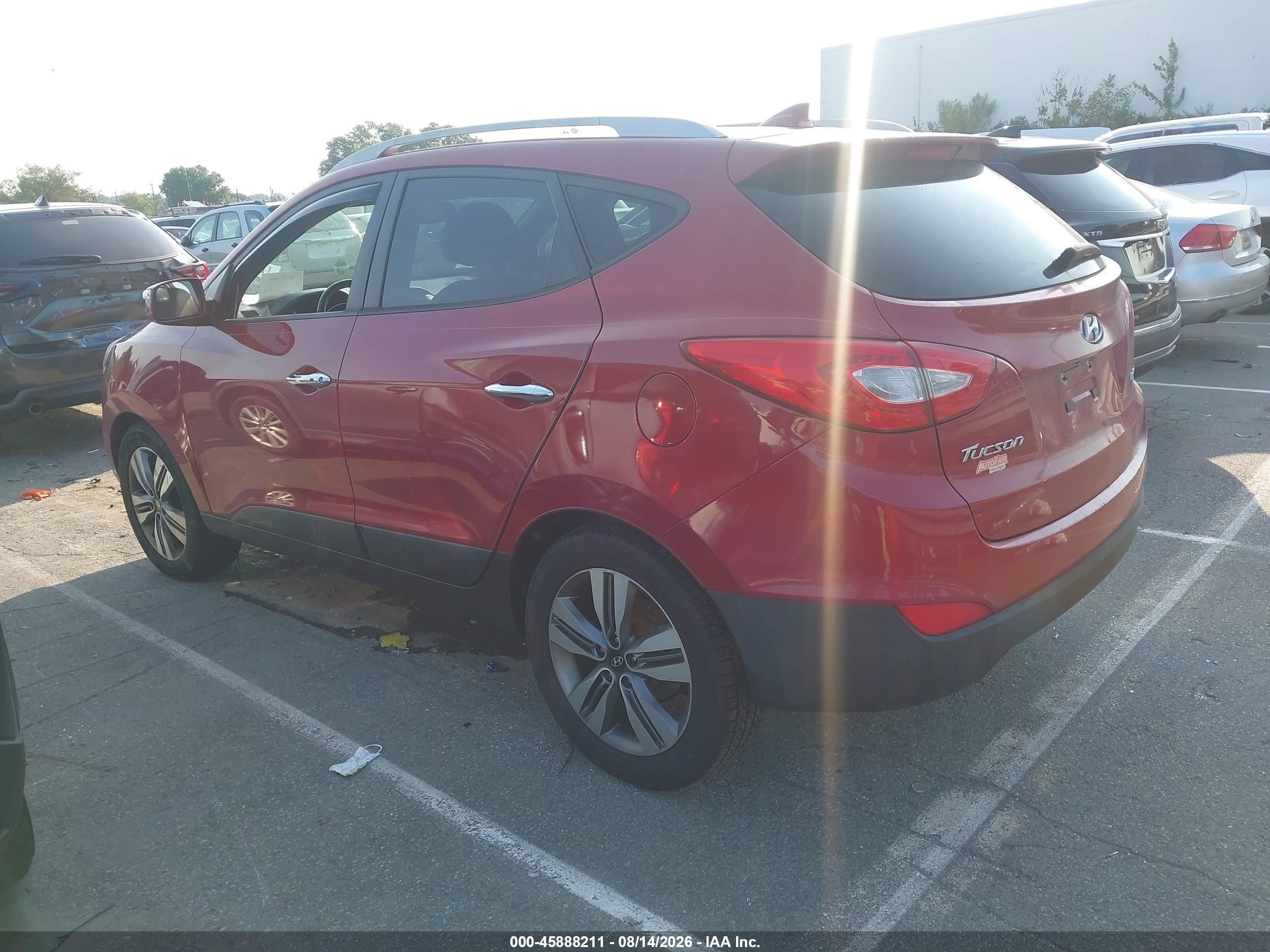 2015 Hyundai Tucson Limited Red vin: KM8JUCAGXFU110900