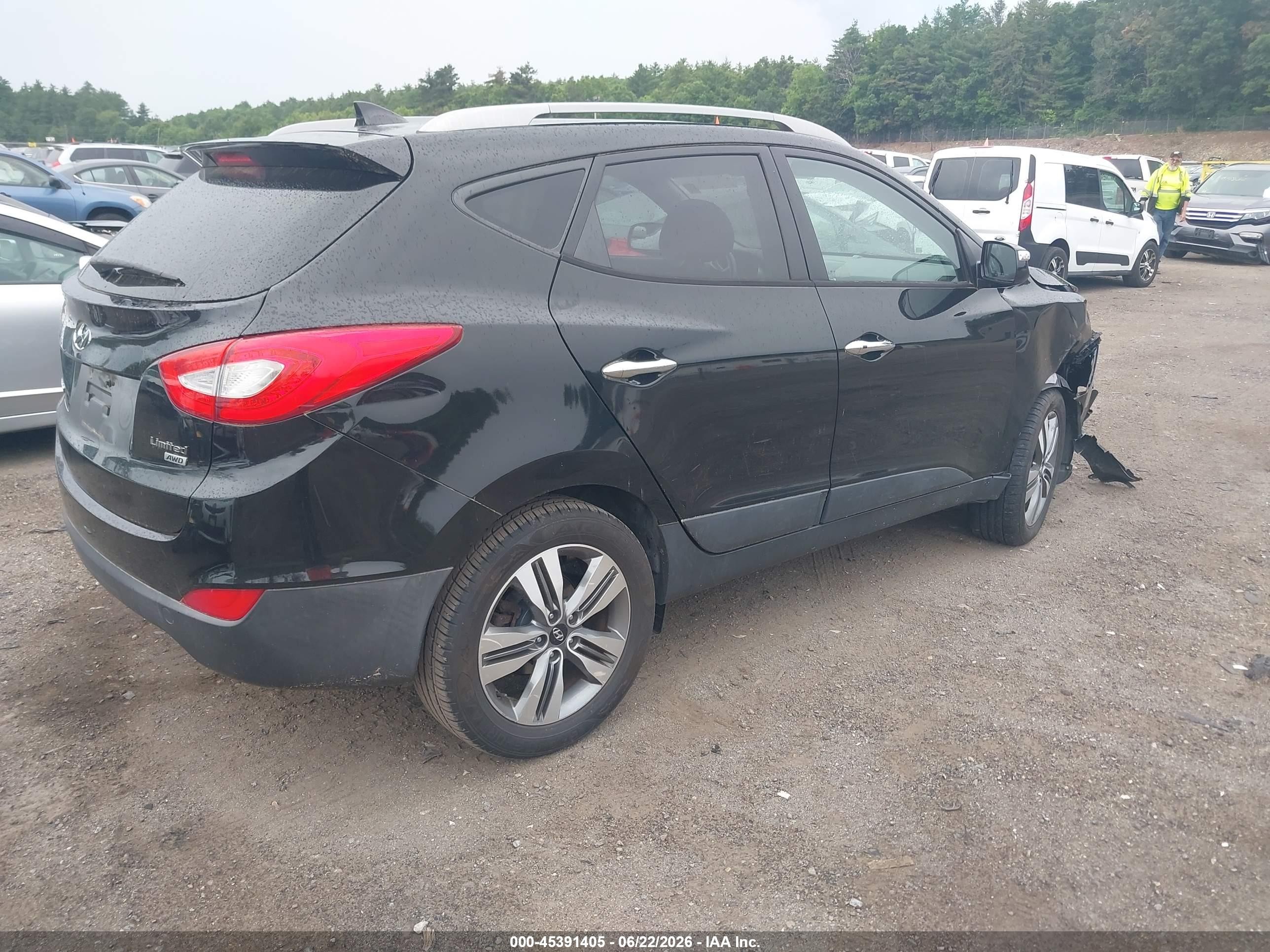 2015 Hyundai Tucson Limited Black vin: KM8JUCAGXFU118026