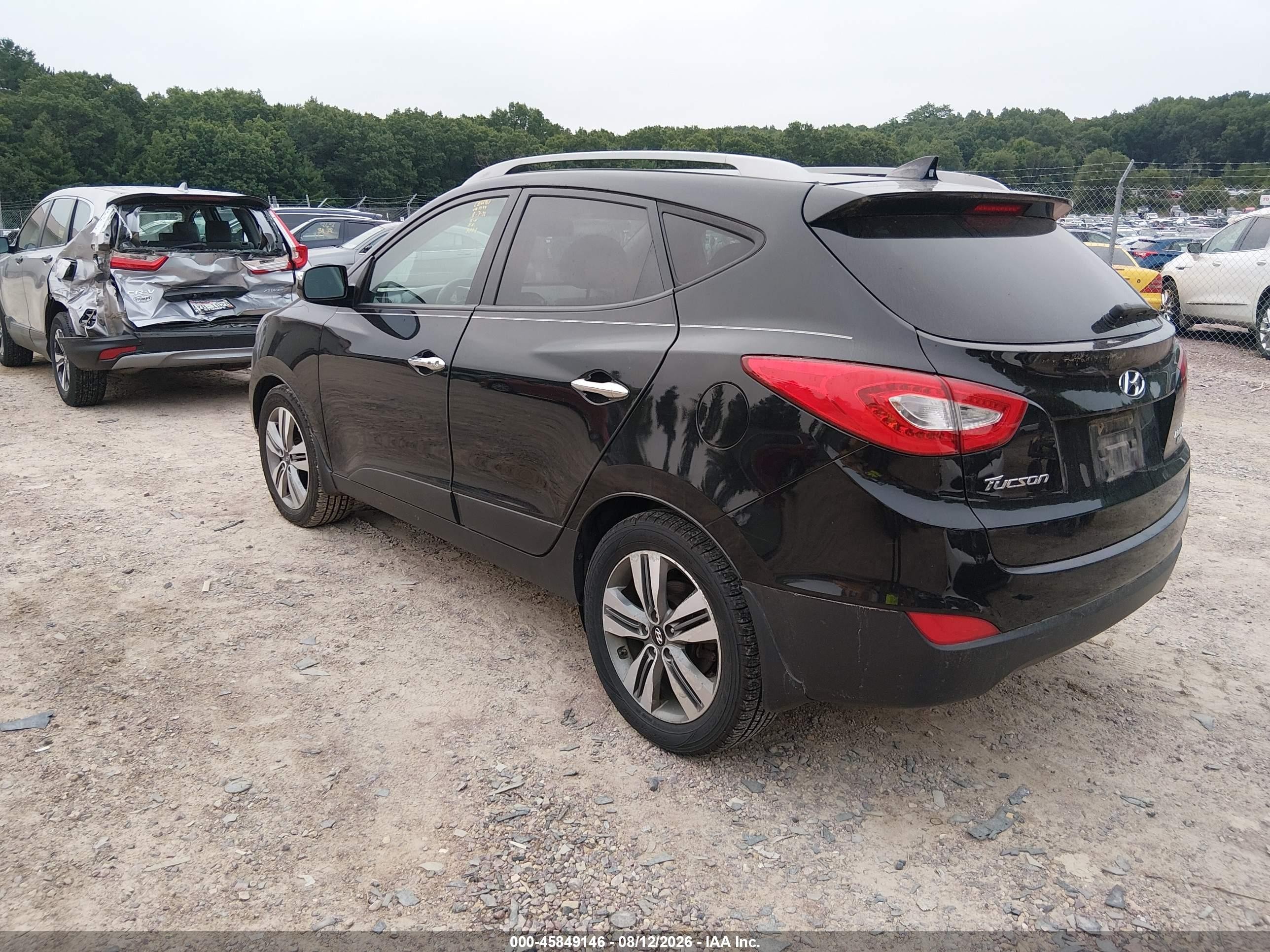 2015 Hyundai Tucson Limited Black vin: KM8JUCAGXFU971297