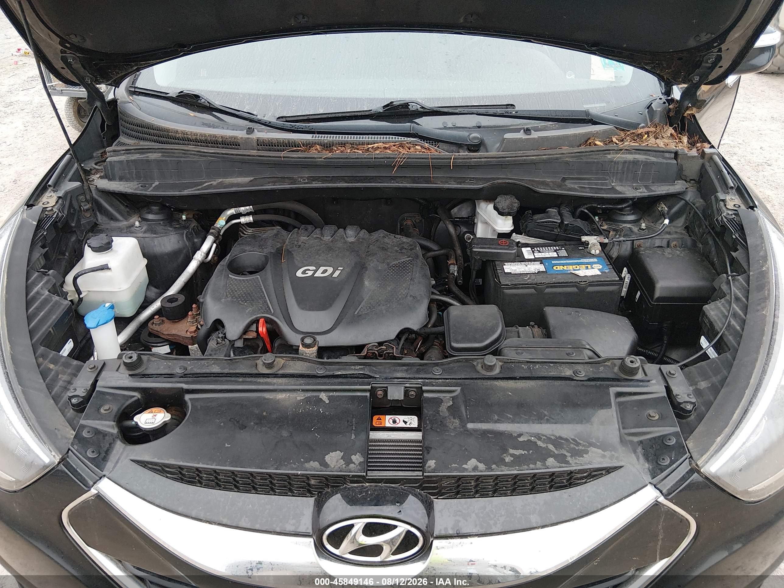 2015 Hyundai Tucson Limited Black vin: KM8JUCAGXFU971297